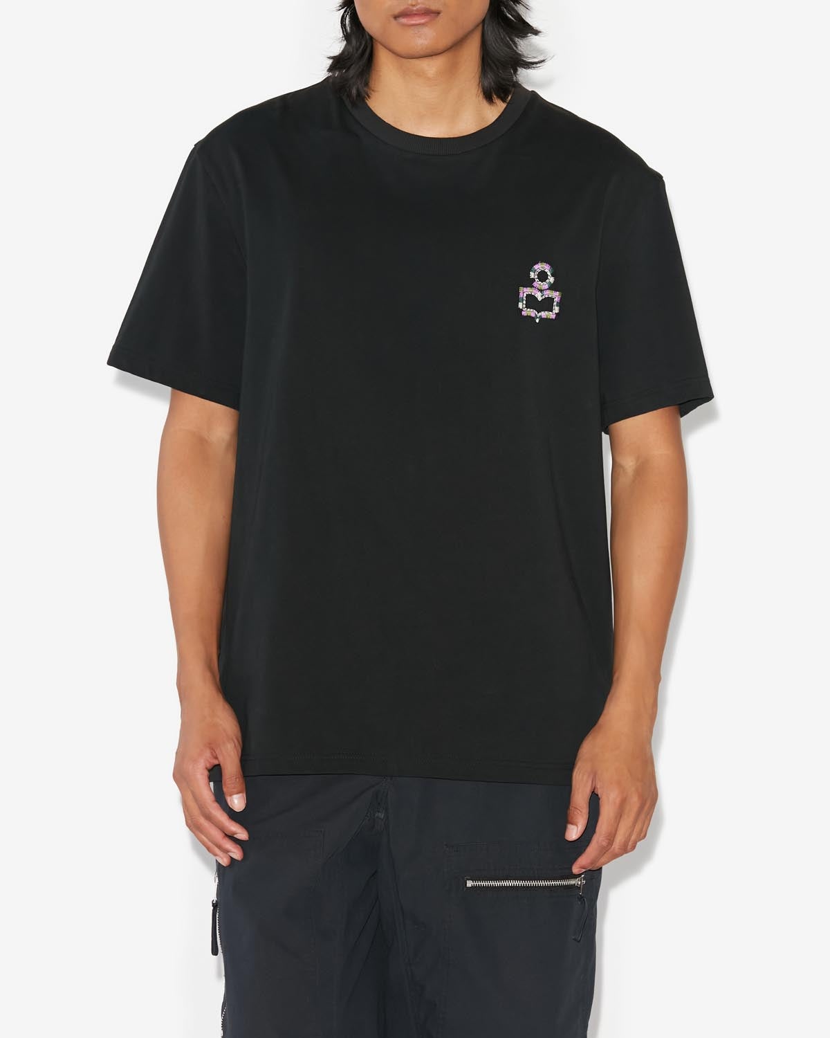 ISABEL MARANT｜SHORT-SLEEVED ROUND NECK T-SHIRTS (HUGO ( Isabel Marant 'hugo' T-shirt | italist