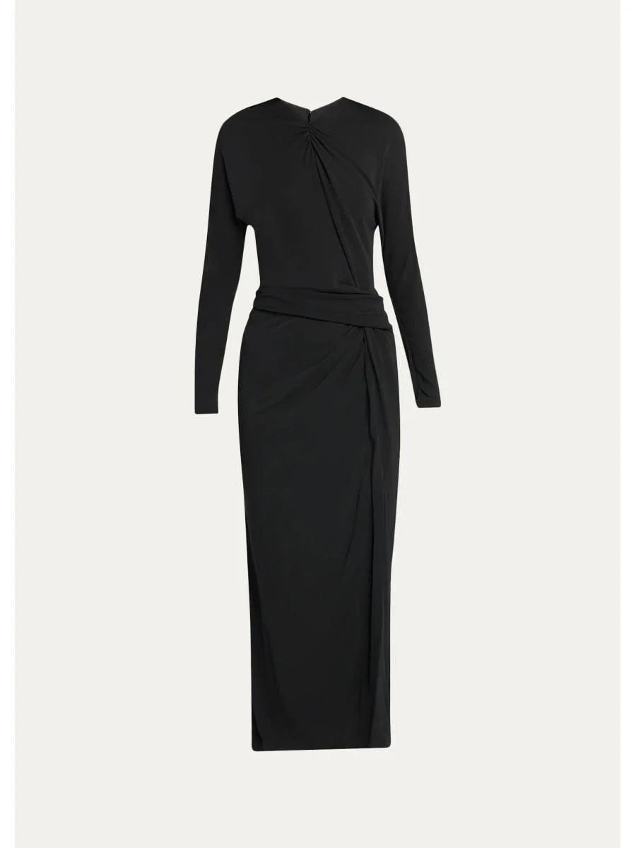 Artia Draped Jersey Dress - 1