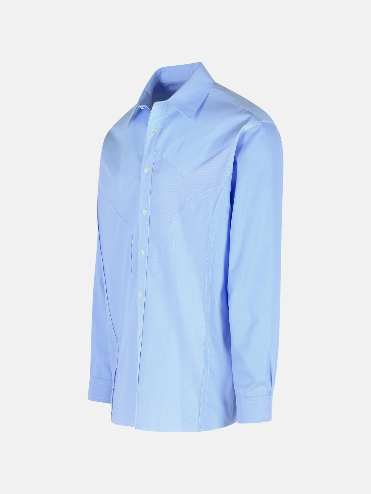 LIGHT BLUE COTTON SHIRT - 2