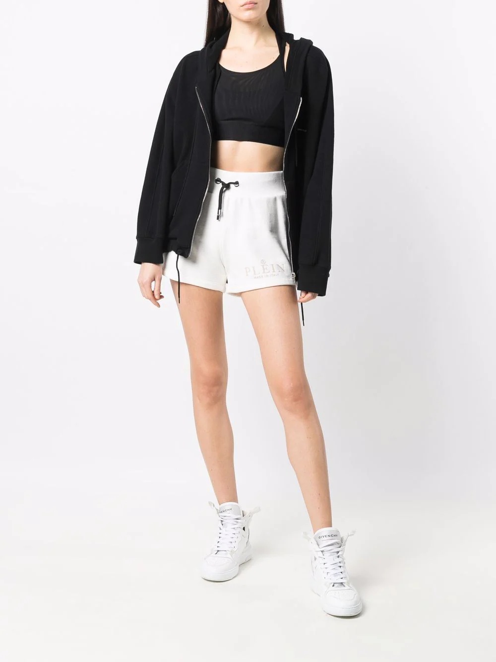 Iconic logo-print drawstring shorts - 2