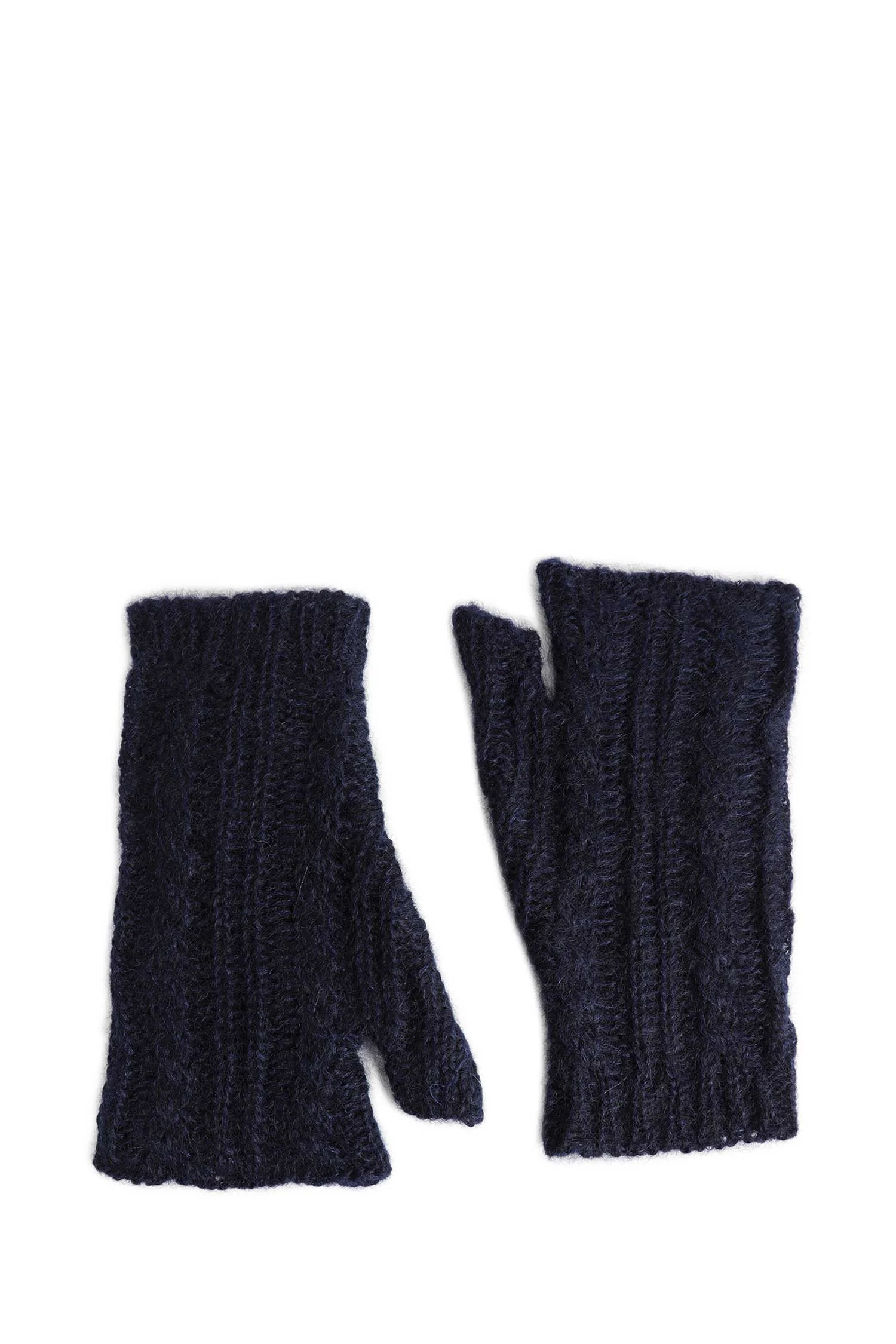 Reier Cable Knit Ladder Stitch Gauntlets - 1