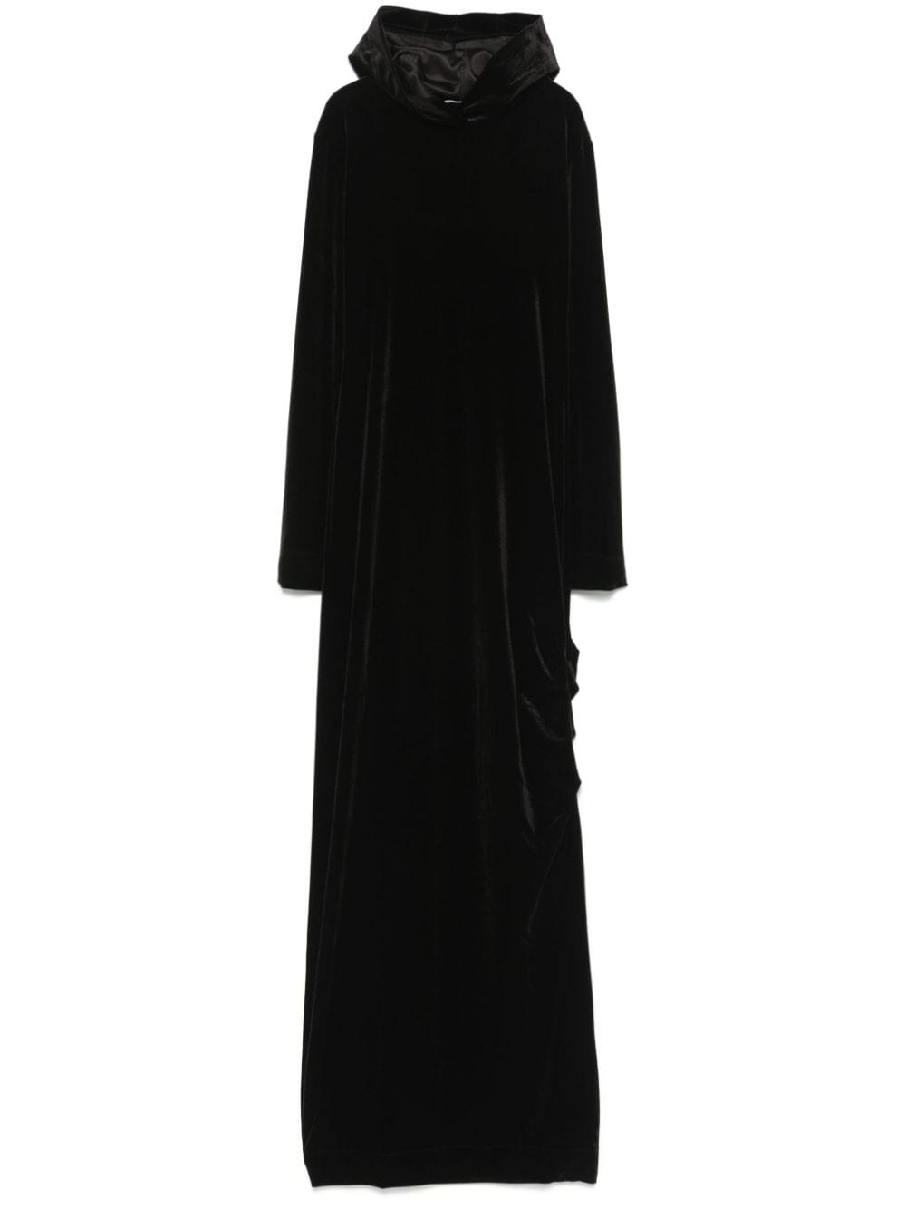 hooded midi dress - 1