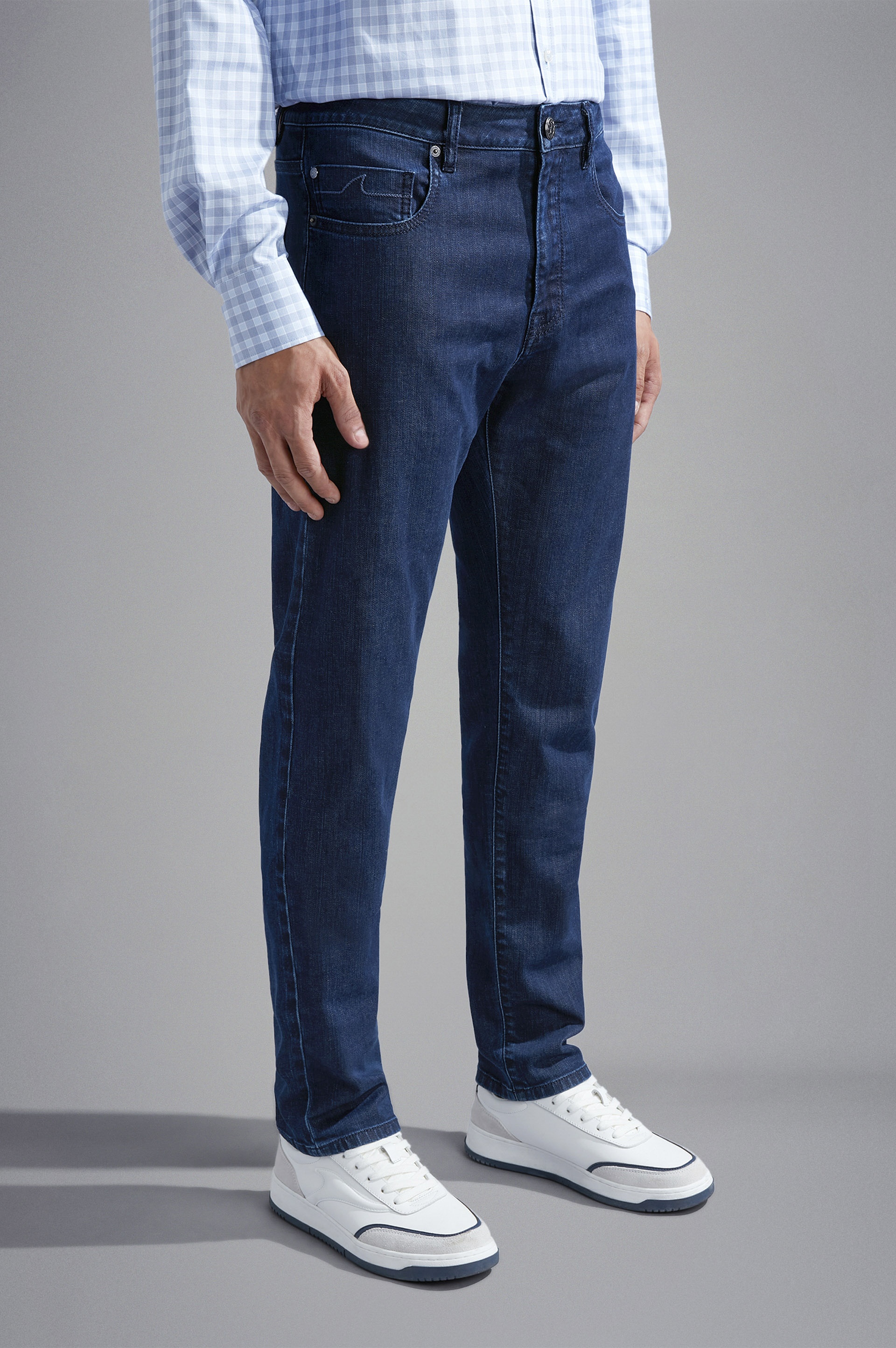 GIZA COTTON DENIM JEANS - 6