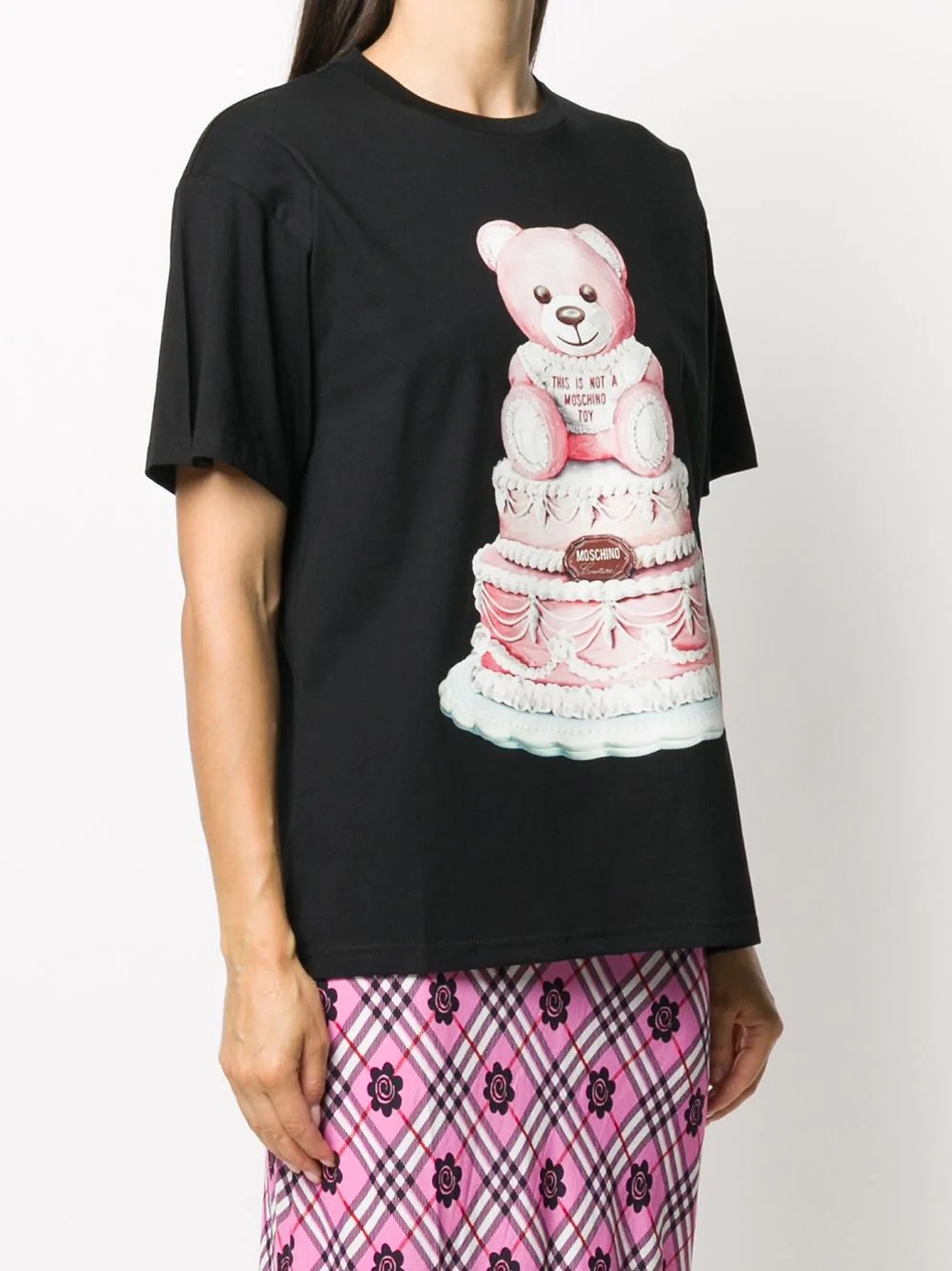 Cake Teddy Bear print T-shirt - 3