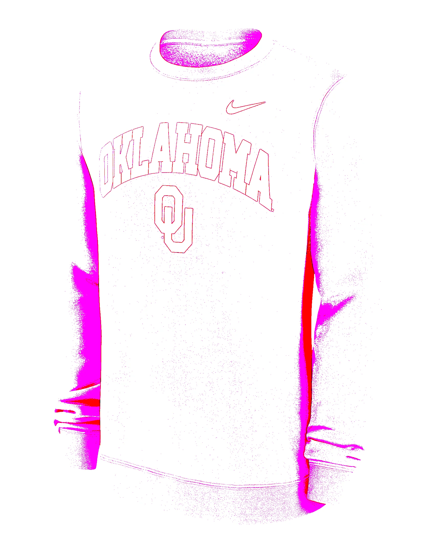 Oklahoma Arch Men's Nike College Pullover Crew - 1