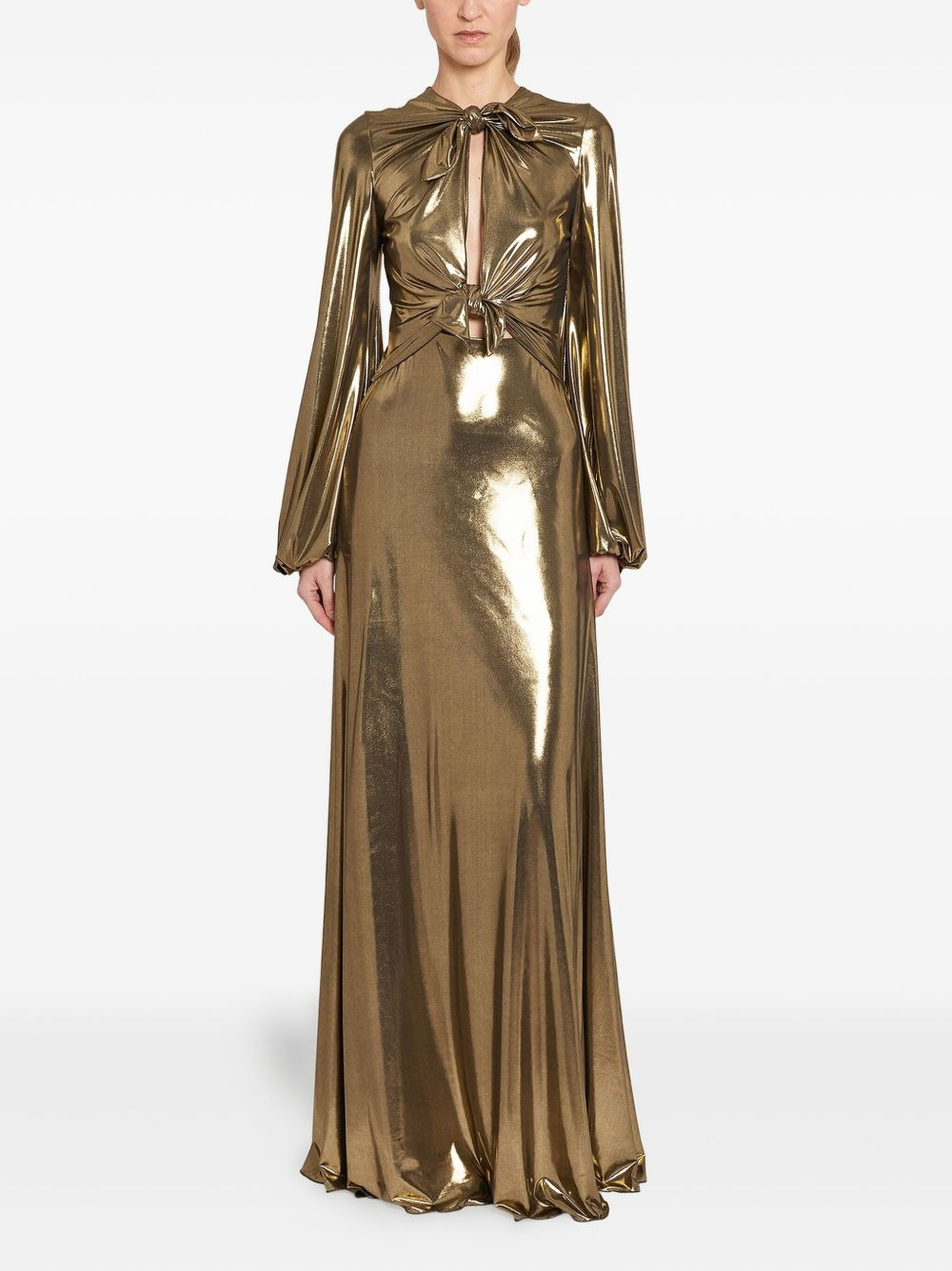 bow-detail maxi dress - 2