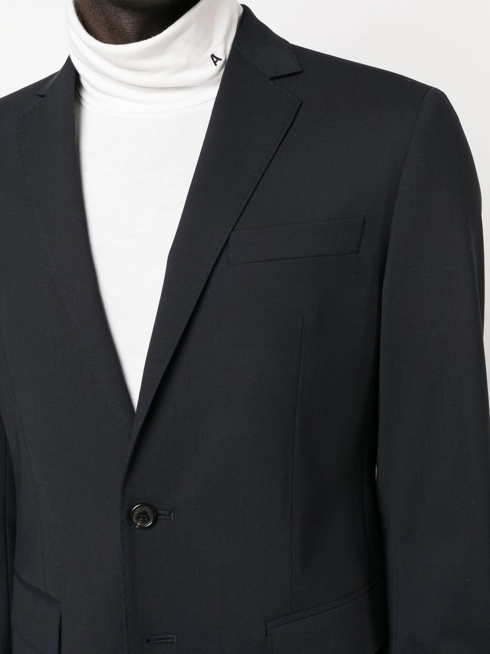 virgin-wool single-breasted suit - 5