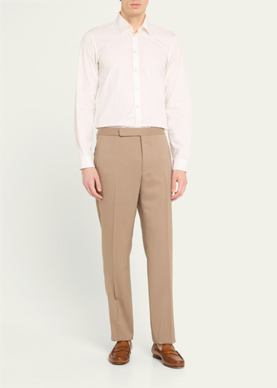 Ralph Lauren Men's Gregory Flat-Front Wool Gabardine Trousers outlook