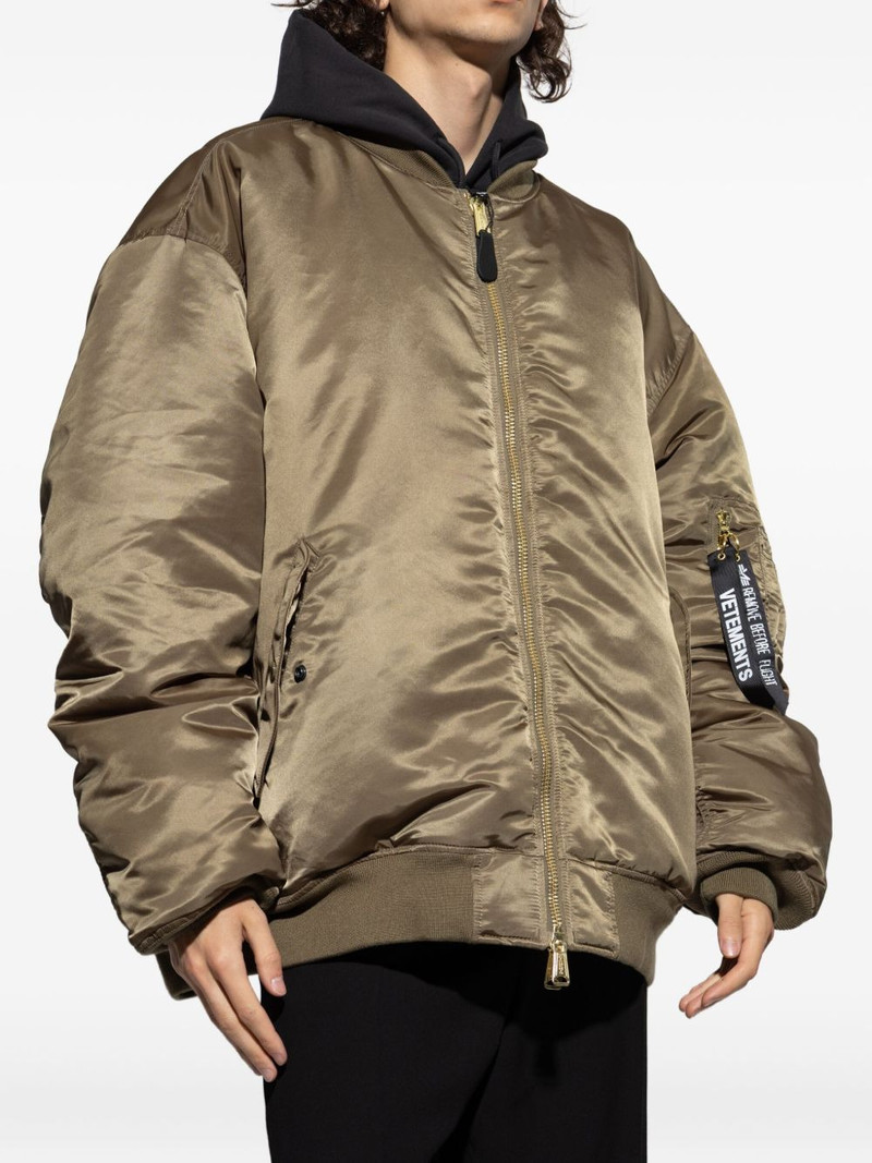 zip-fastening bomber jacket 4