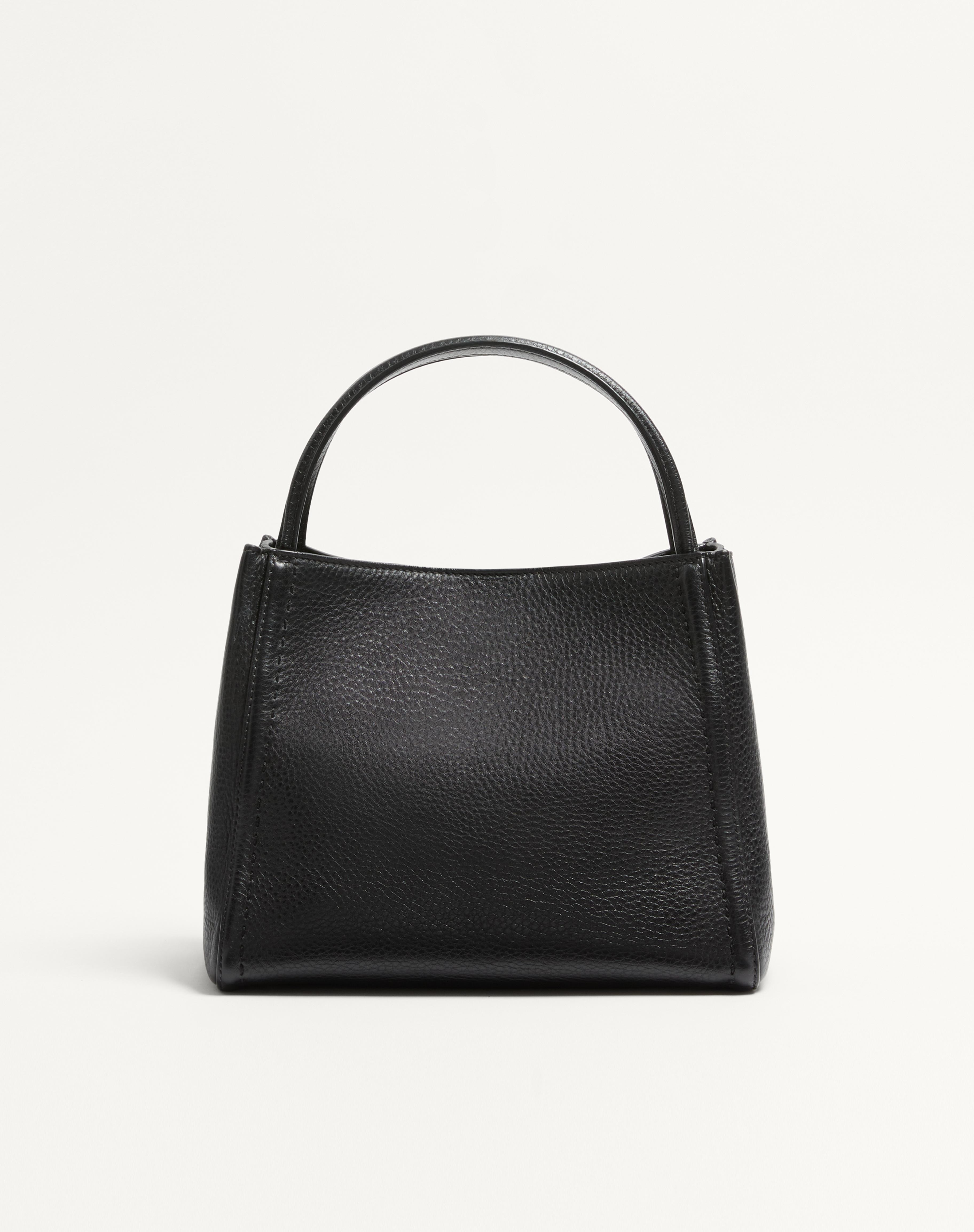 VALENTINO GARAVANI ALLTIME MEDIUM HANDBAG IN GRAINY CALFSKIN - 4