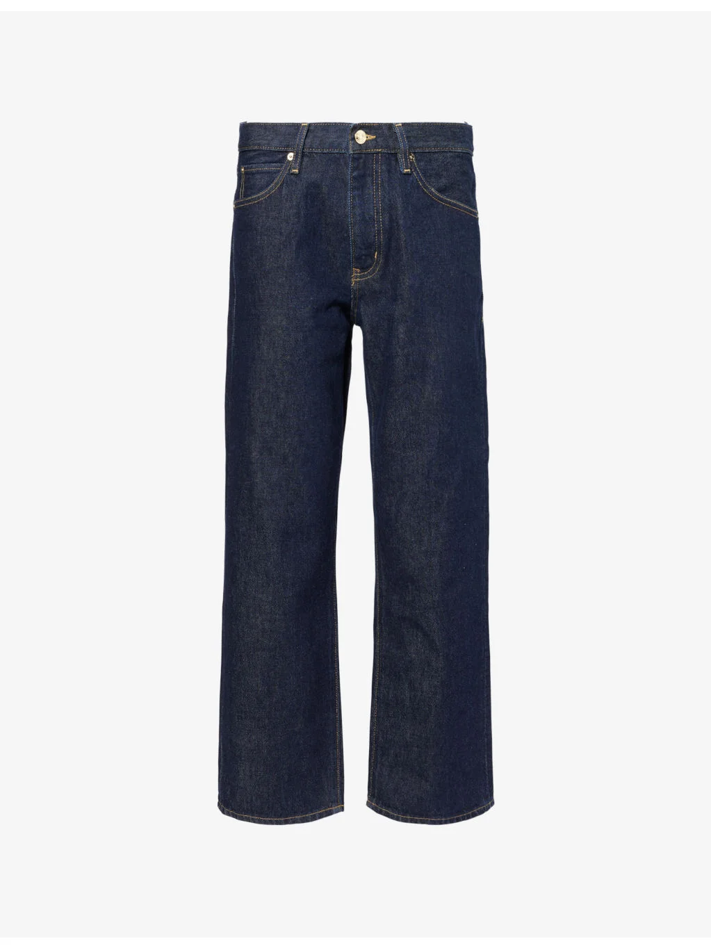 The Hang five-pockets straight-leg mid-rise regenerative-denim jeans - 1