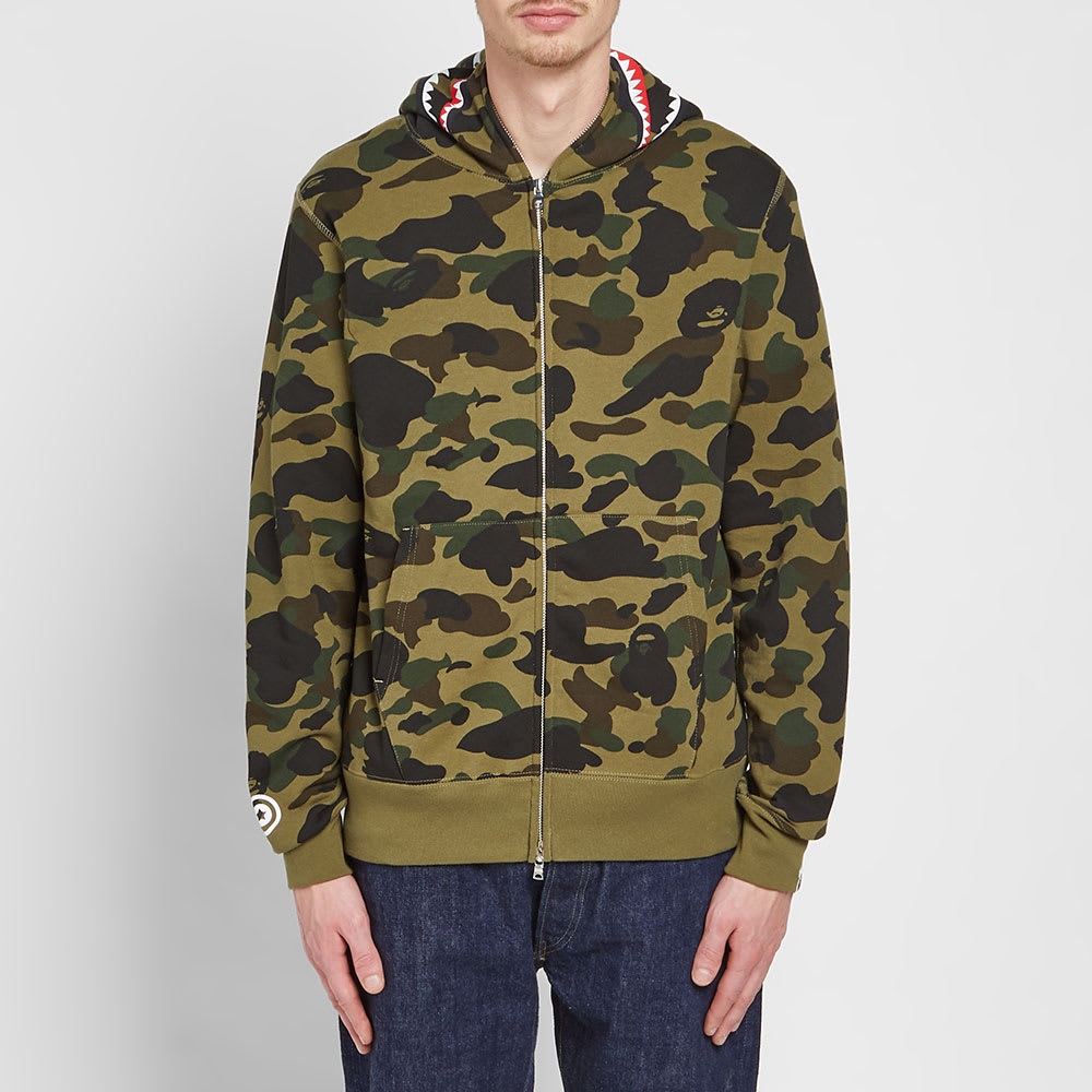 A Bathing Ape 1st Camo Shark Full Zip Hoody - 3