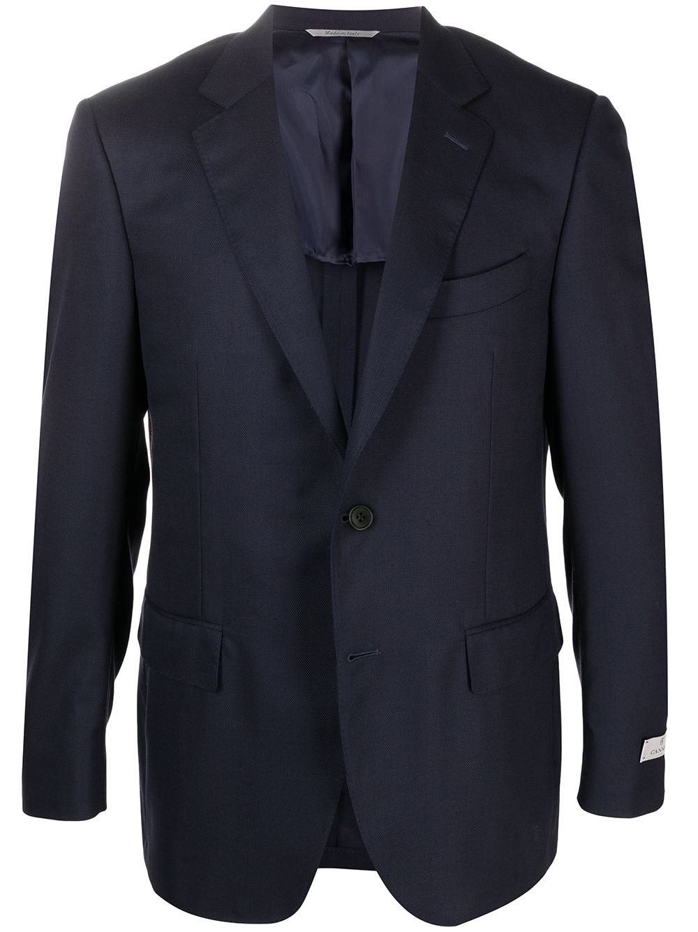 single-breasted wool blazer - 1