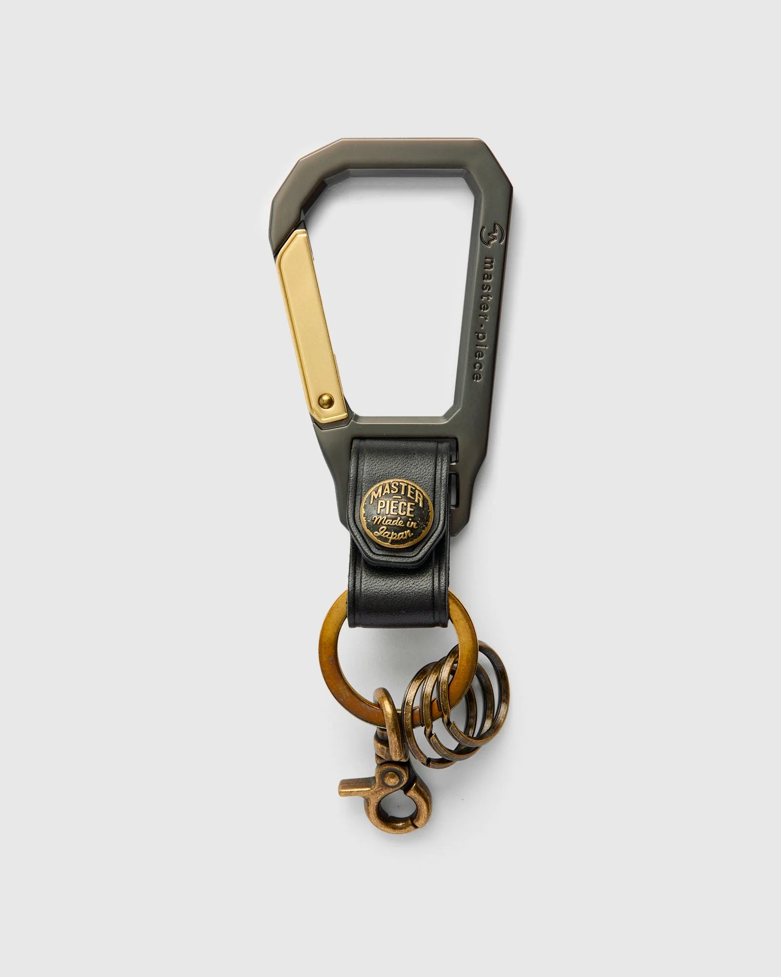 Carabiner Keychain in Black - 1