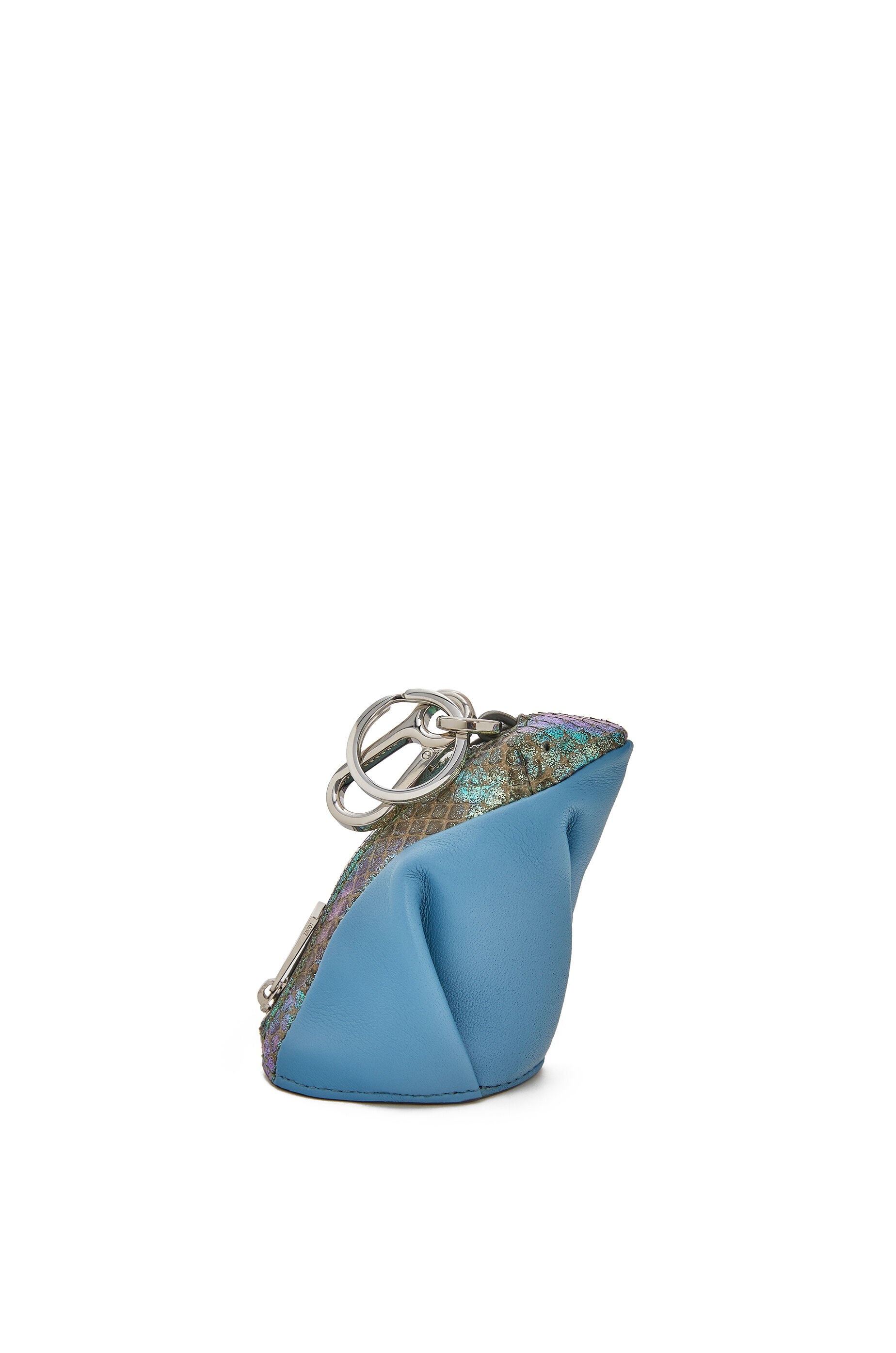 Frog charm in calfskin and snakeskin - 1