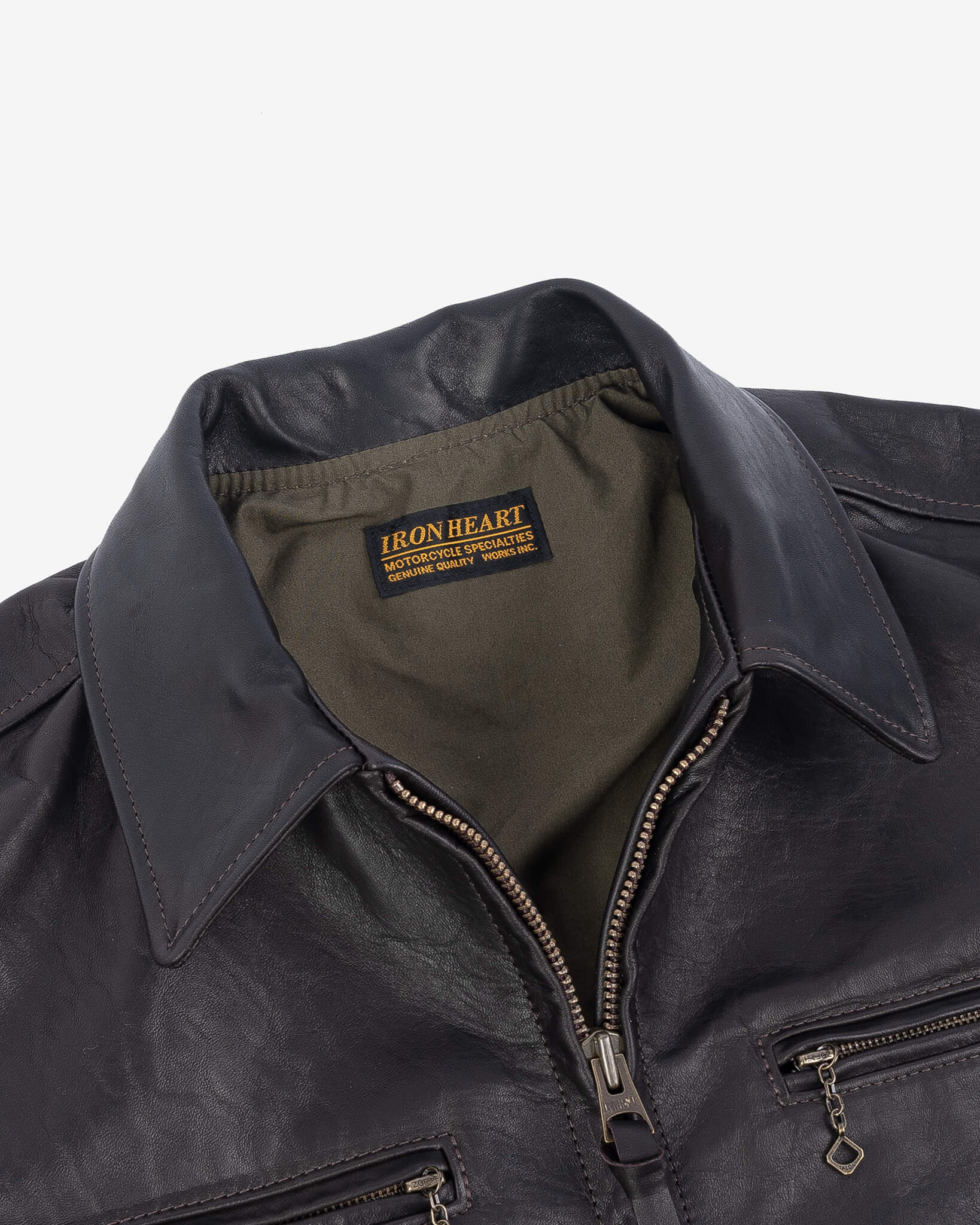 IHSB-WJ Iron Heart x Simmons Bilt Blattwerk Work Jacket - Brown - 8