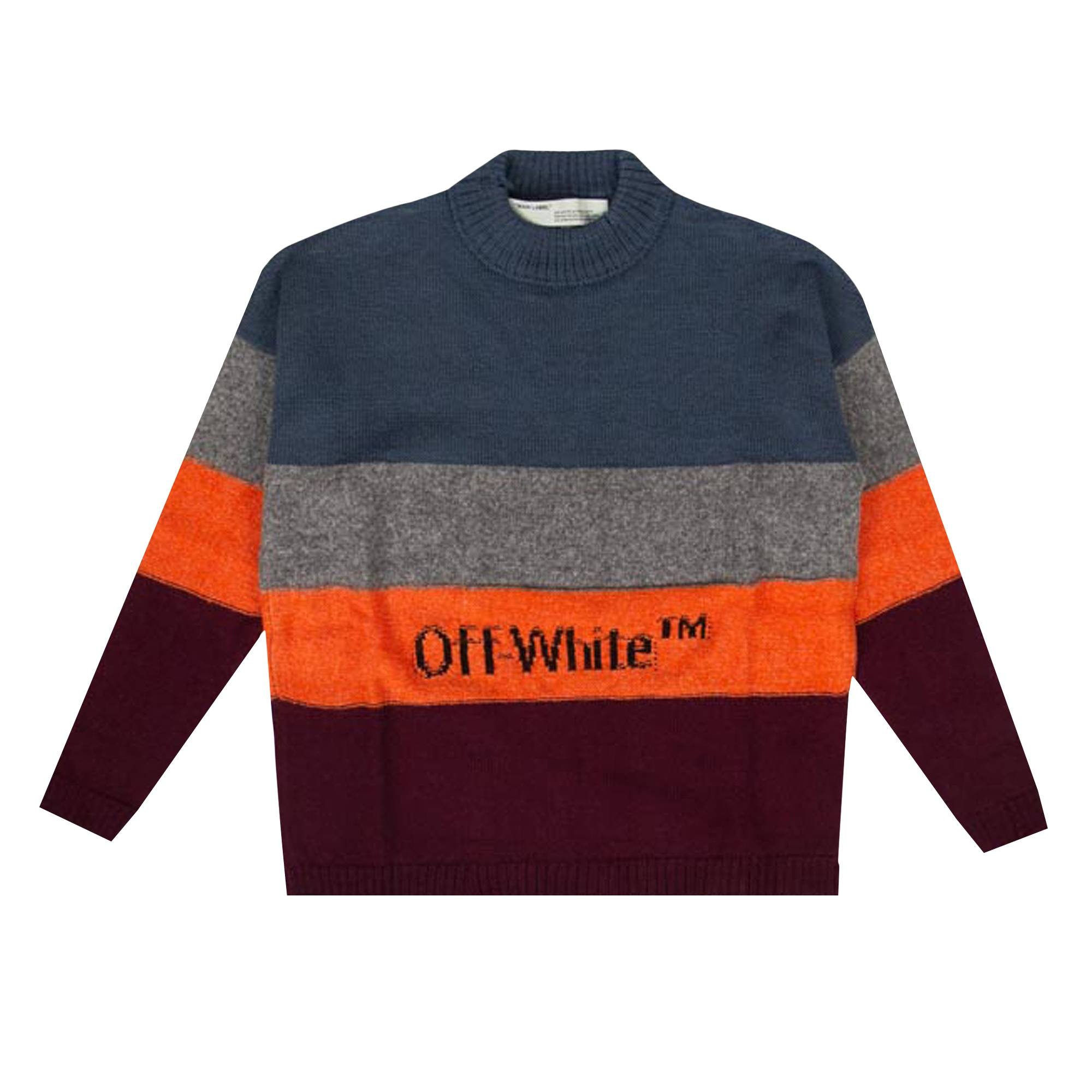 Off-White Distressed Sweater 'Multicolor' - 1