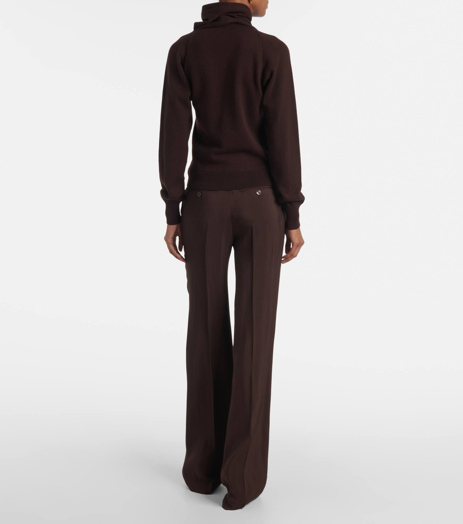 Cashmere and cotton turtleneck sweater - 3