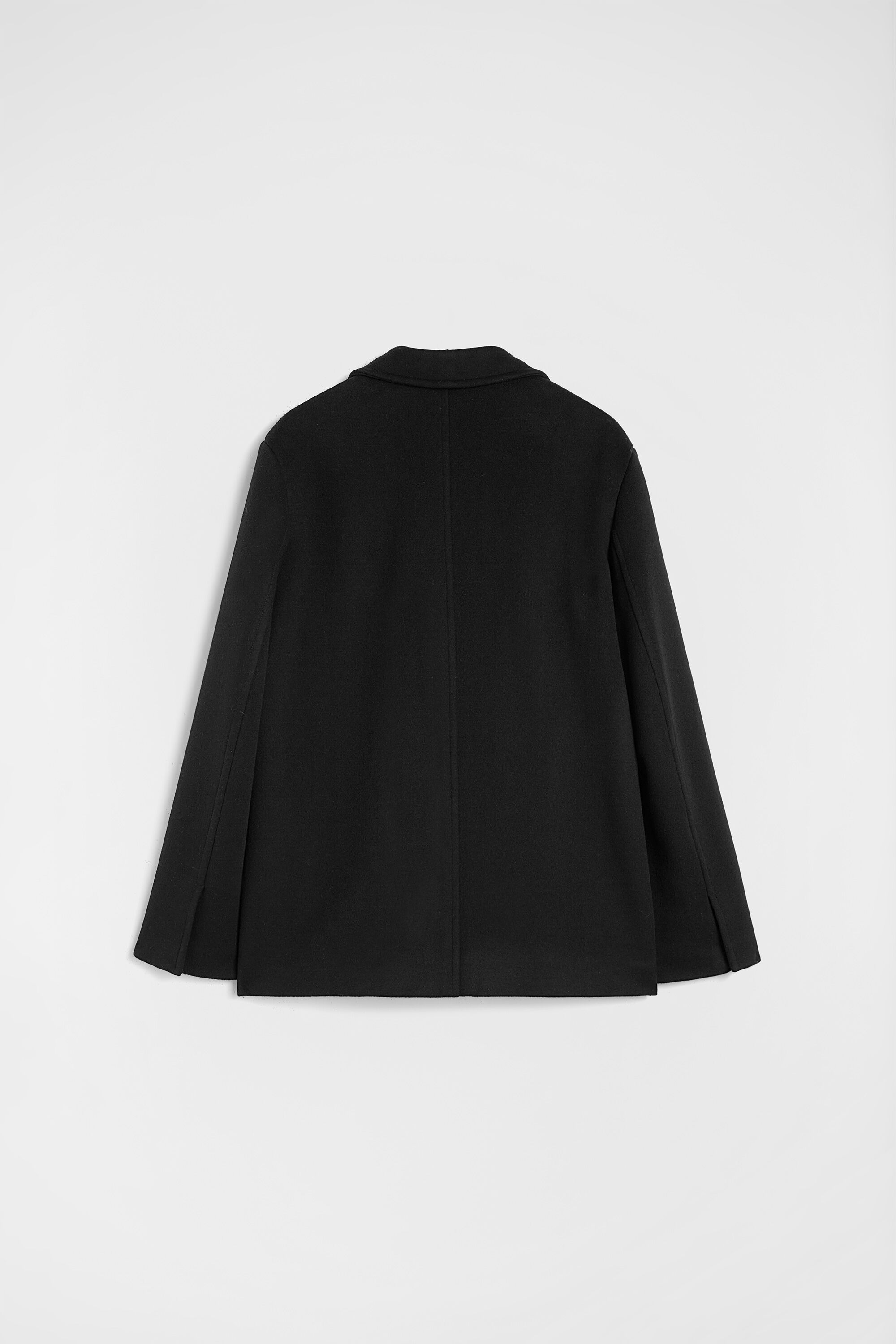 Double Wool Tailored Coat - 3