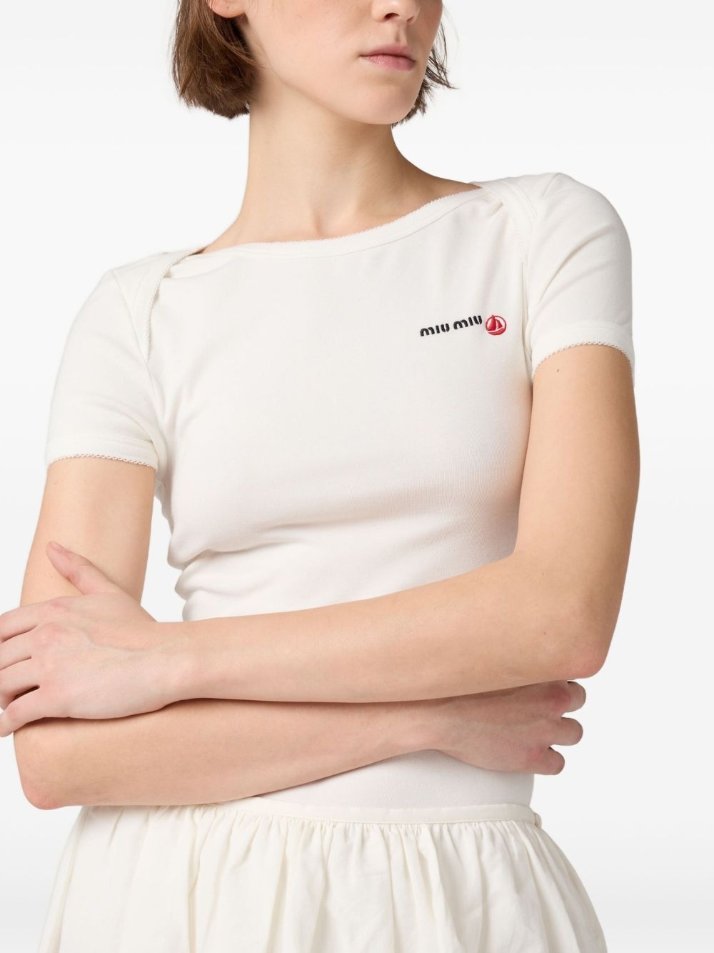 x Petit Bateau embroidered bodysuit - 3