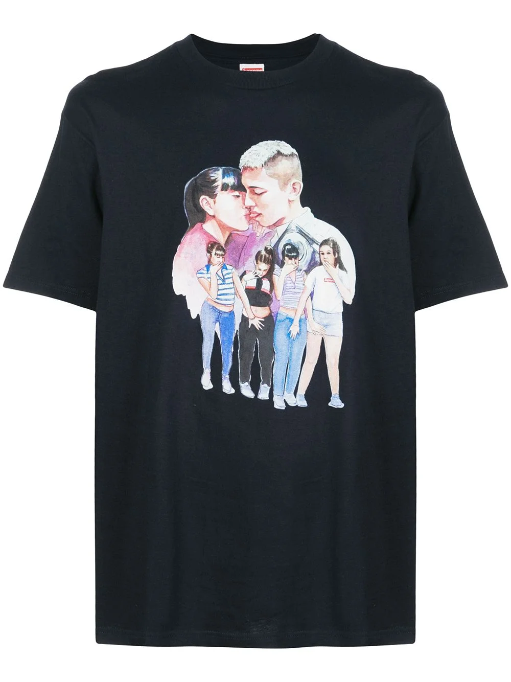 Kiss print T-shirt - 1