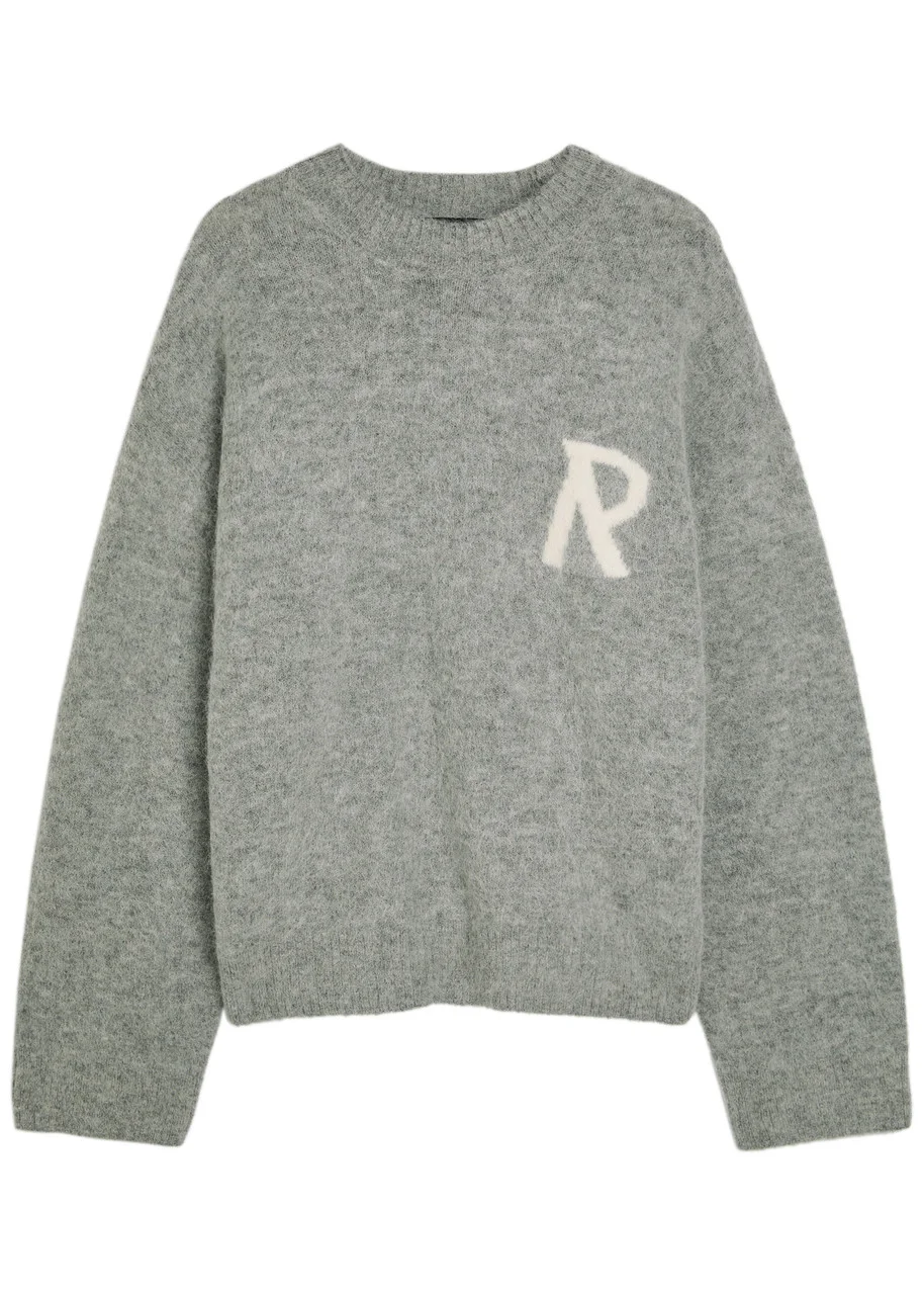 Represent Logo Brushed Alpaca-blend Jumper - 1
