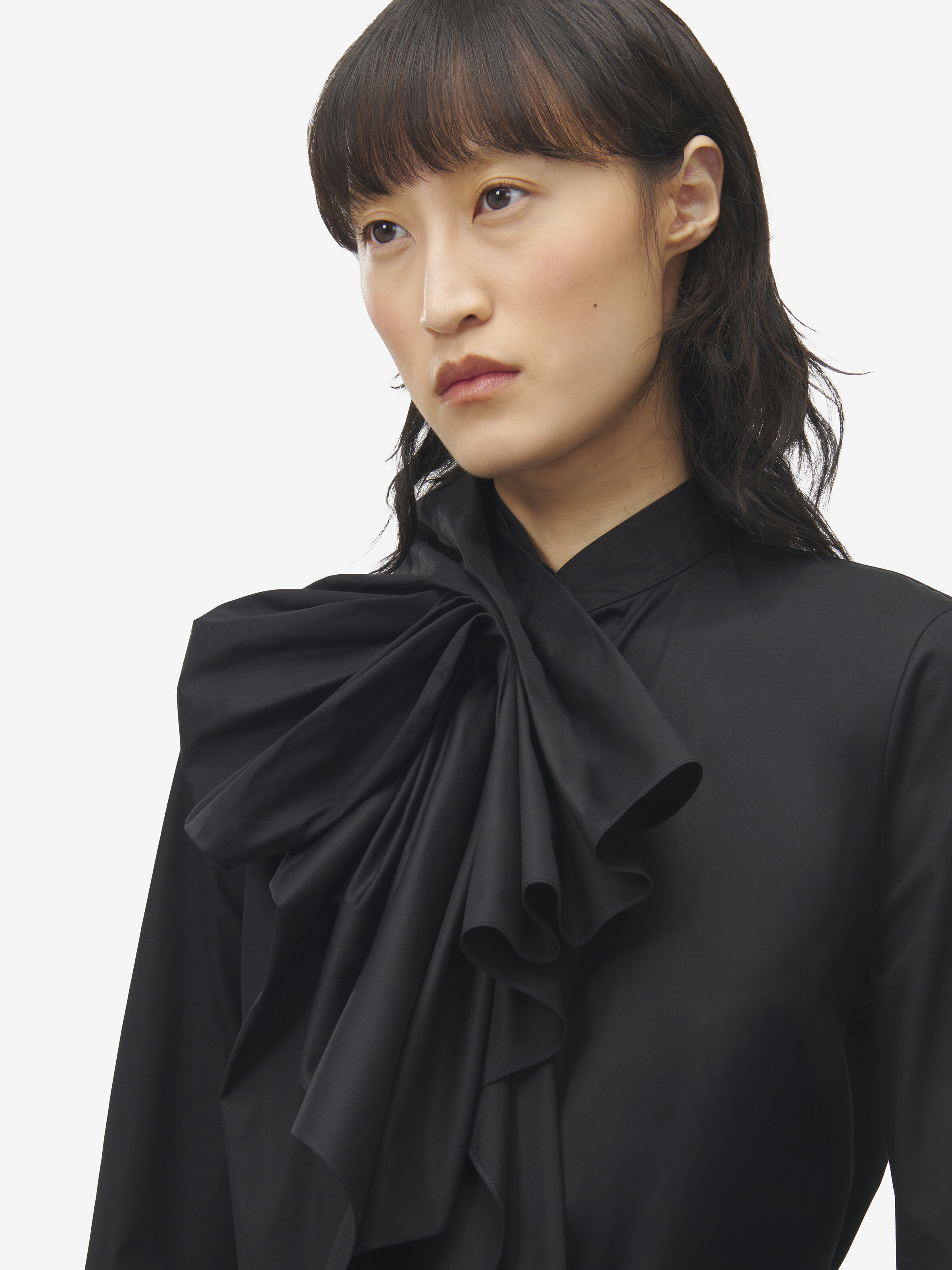 Ruffled Cotton Shirt - 6