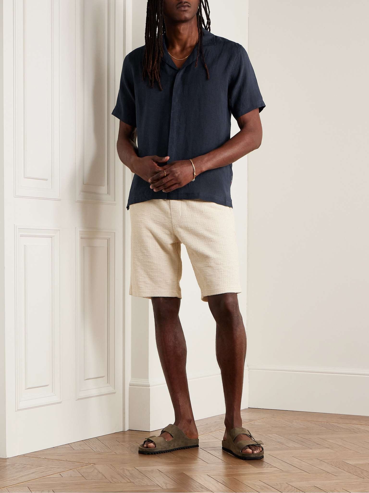 Maitan Camp-Collar Linen Shirt - 2