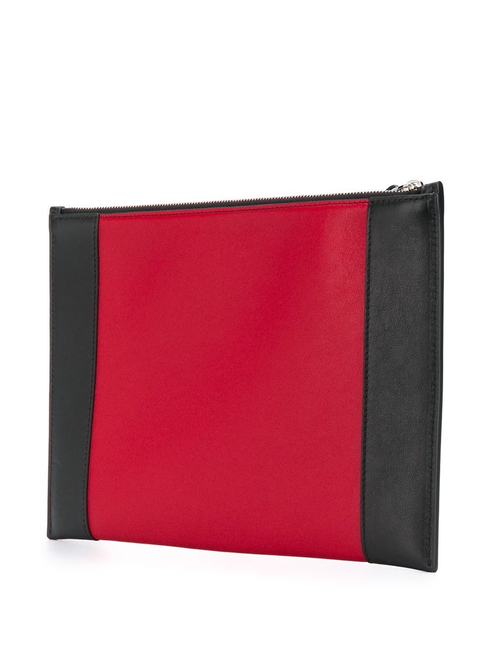 embossed logo colour block clutch - 3