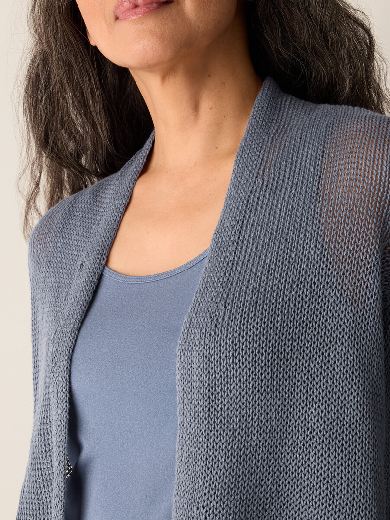 Organic Linen Cotton Cropped Cardigan 5