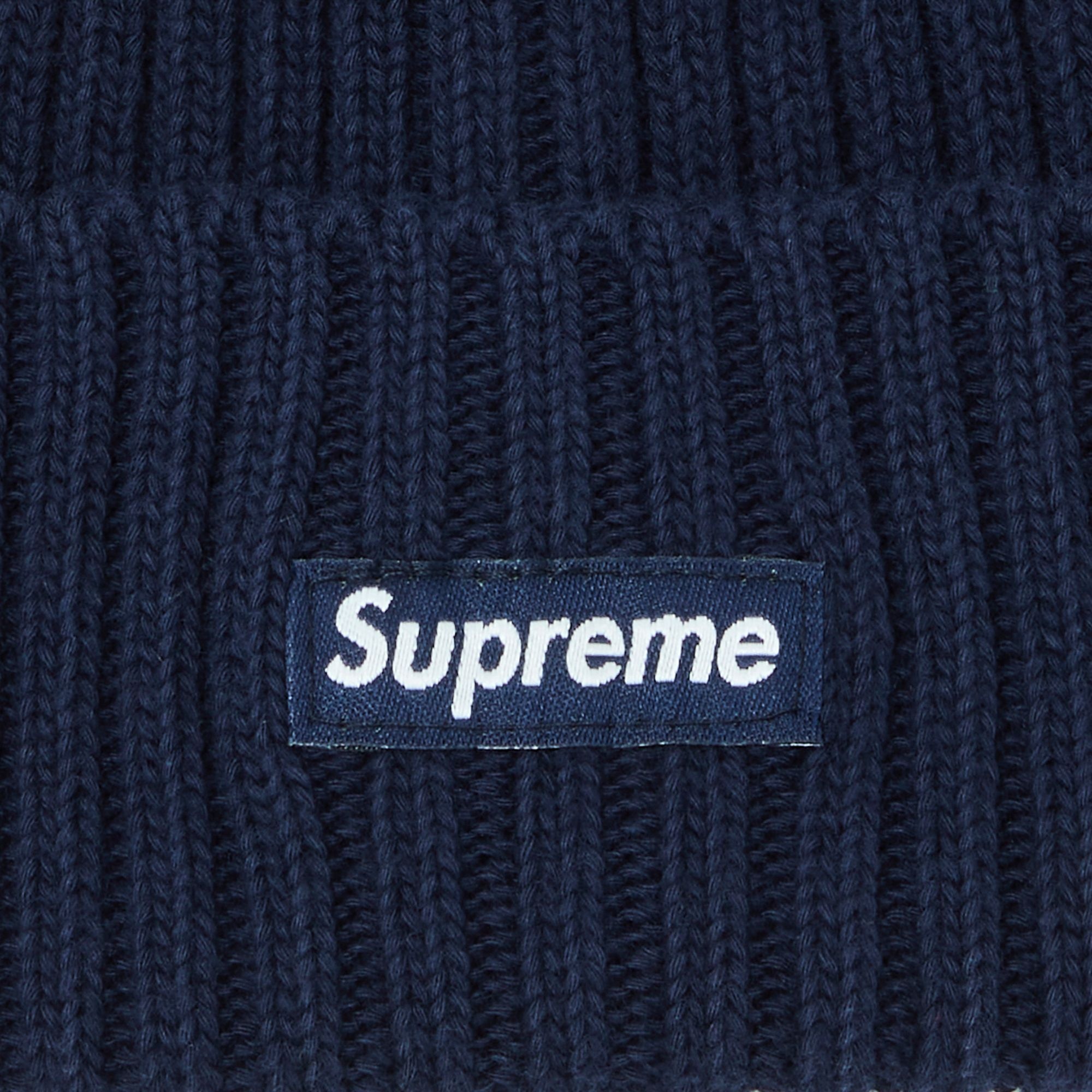 Supreme Overdyed Beanie 'Navy' - 3