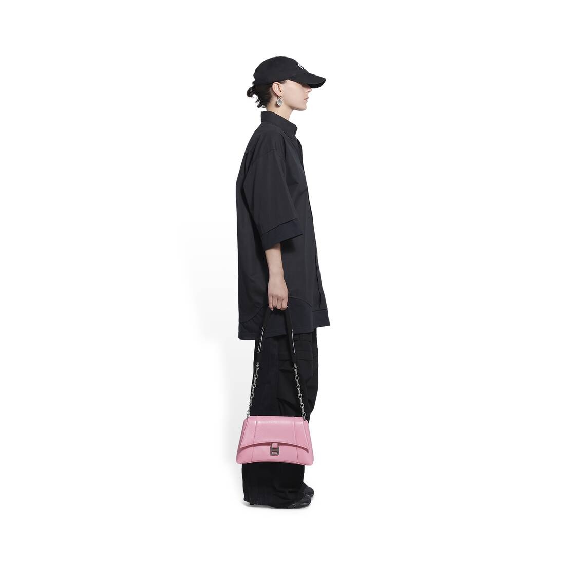 Women's Downtown Small Shoulder Bag With Chain in Pink - 2