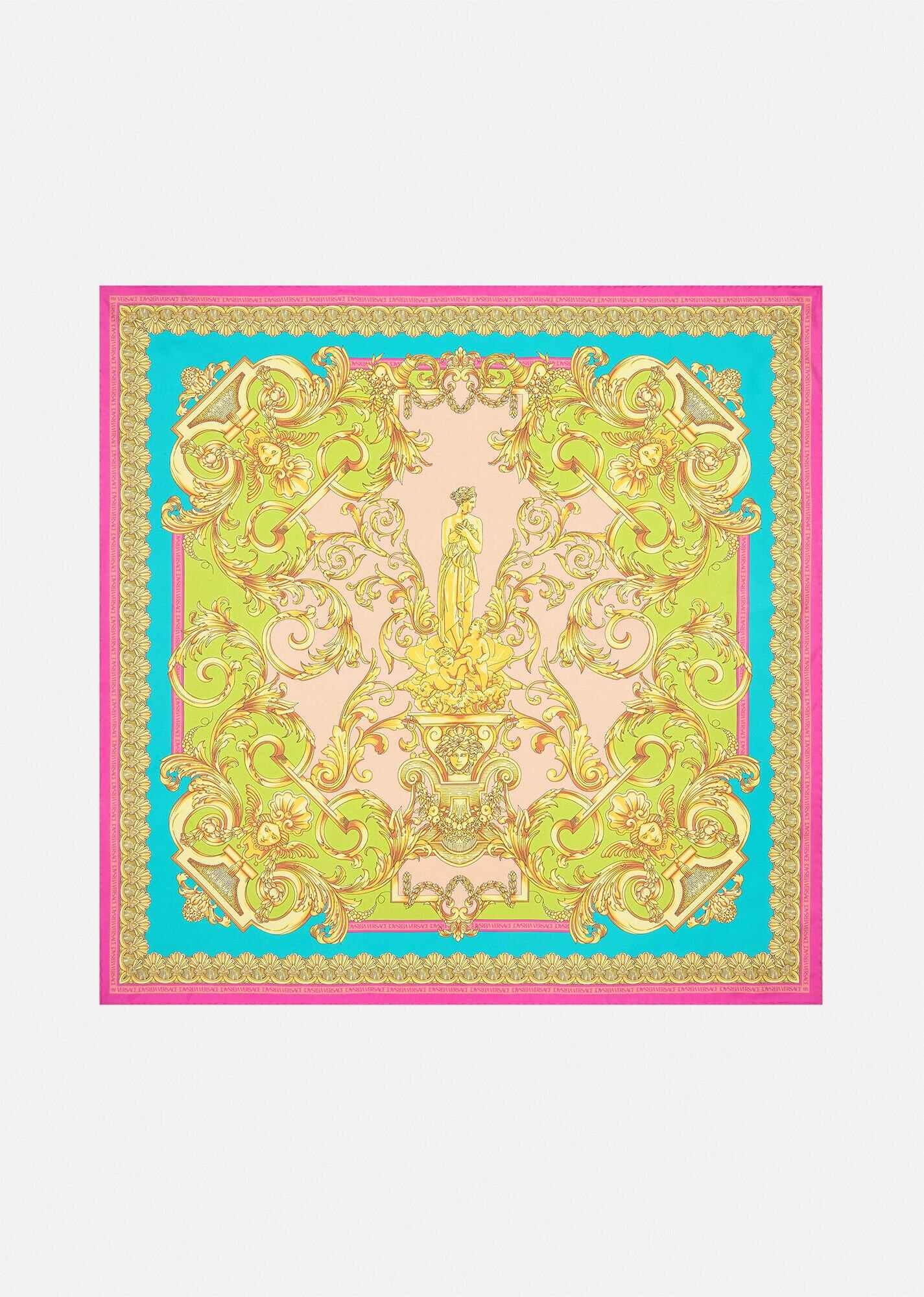 Barocco Goddess Silk Foulard - 1