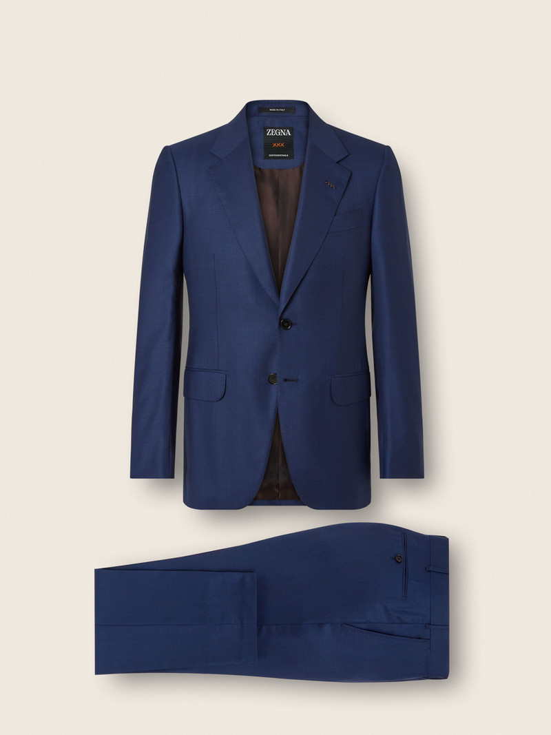 ZEGNA INK BLUE CENTOVENTIMILA WOOL SUIT outlook