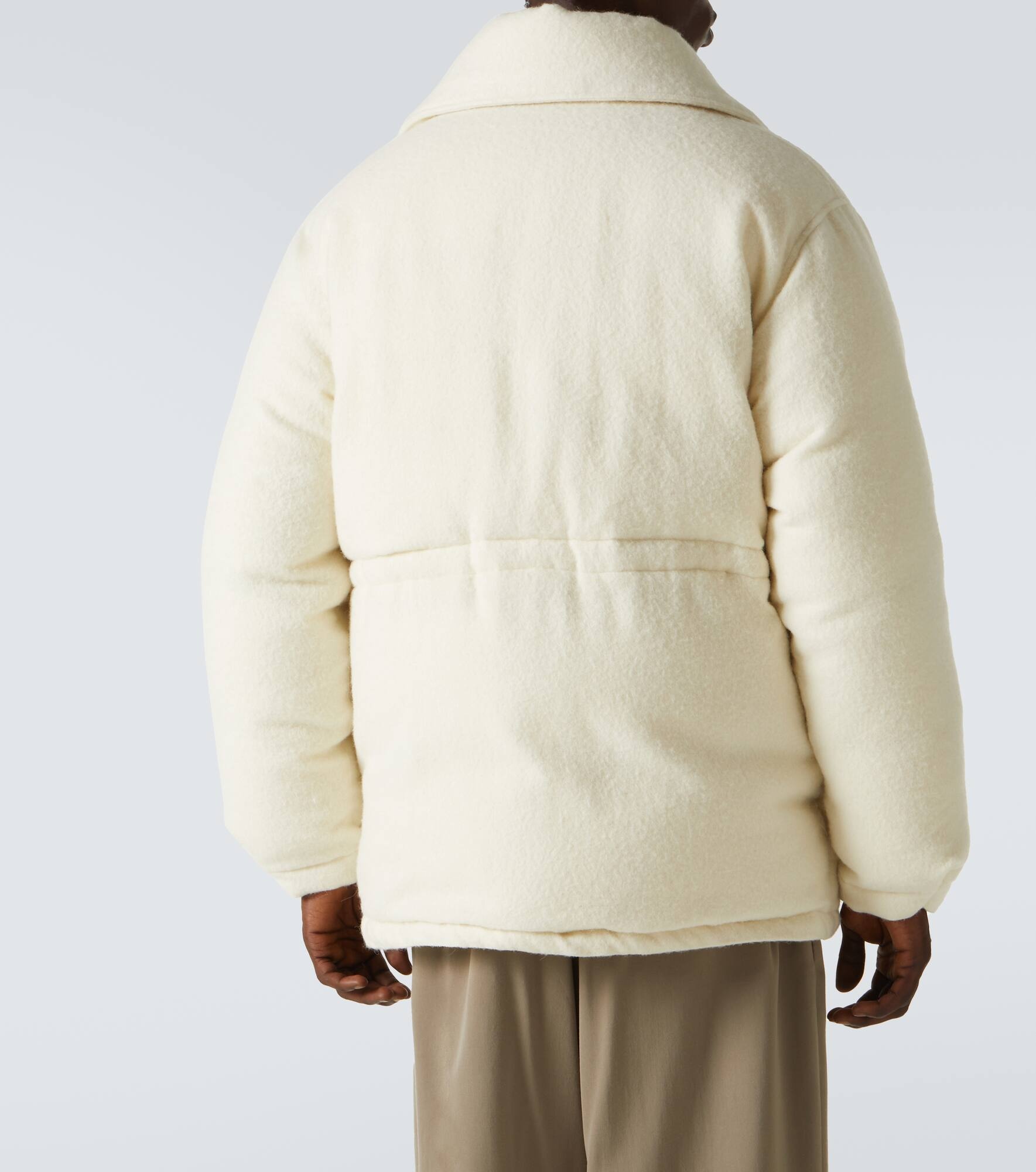 Alpaca and wool down jacket - 4