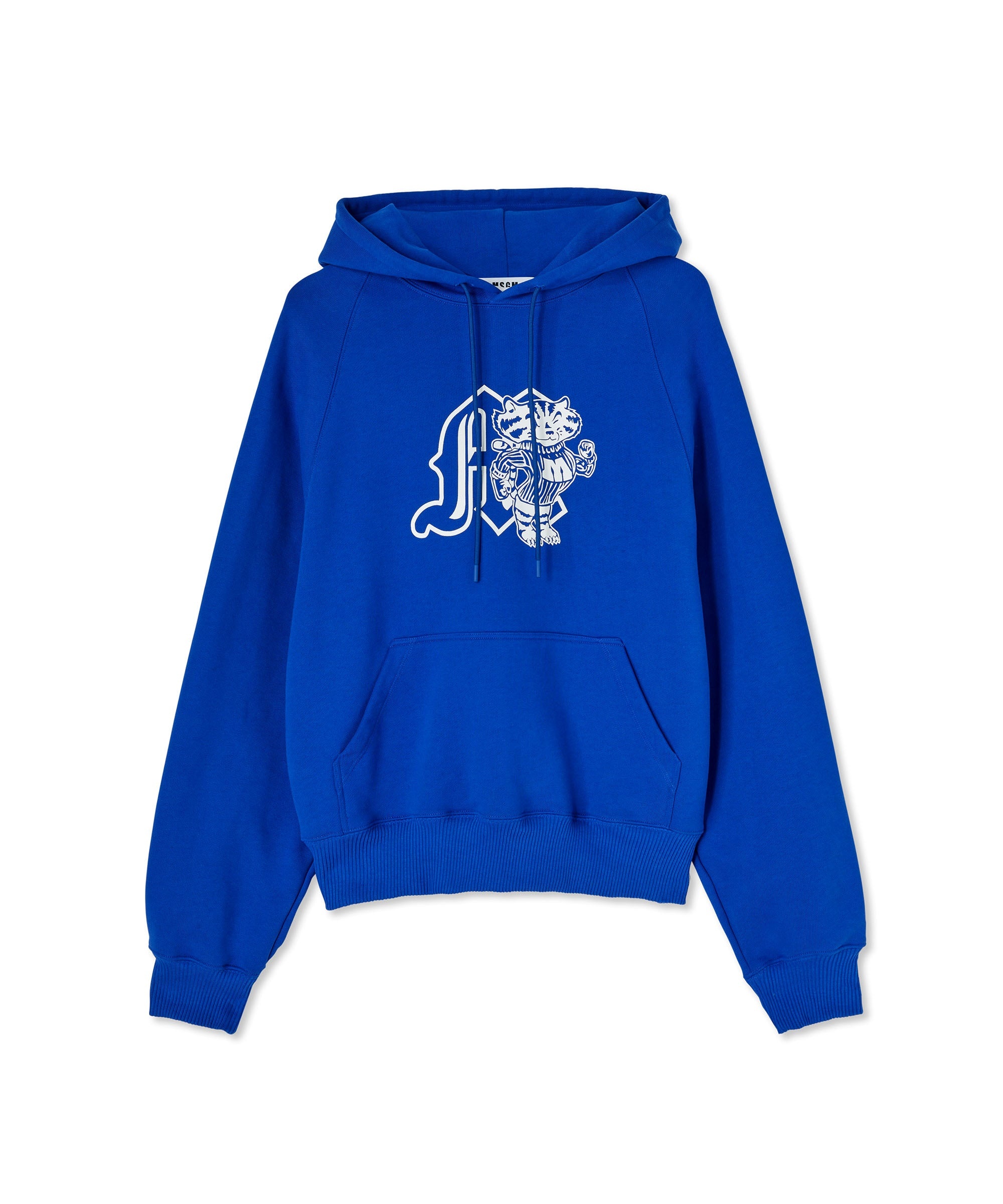 Cotton hooded sweatshirt with MSGM "M" mascot print - 1