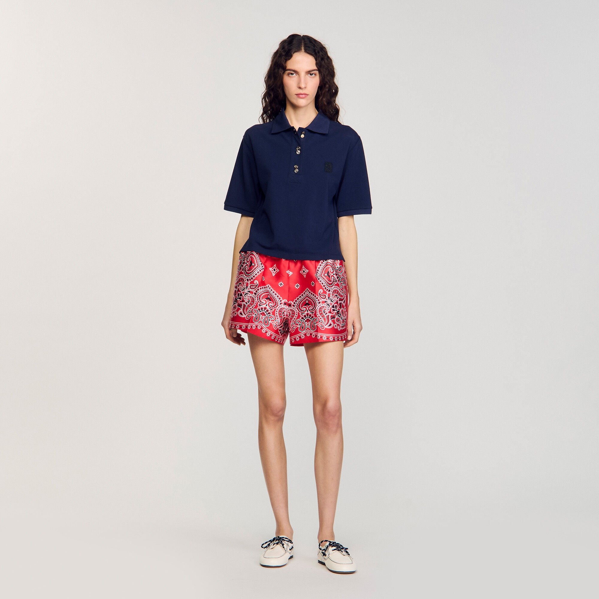 POLO SHIRT WITH DECORATIVE BUTTONS - 2