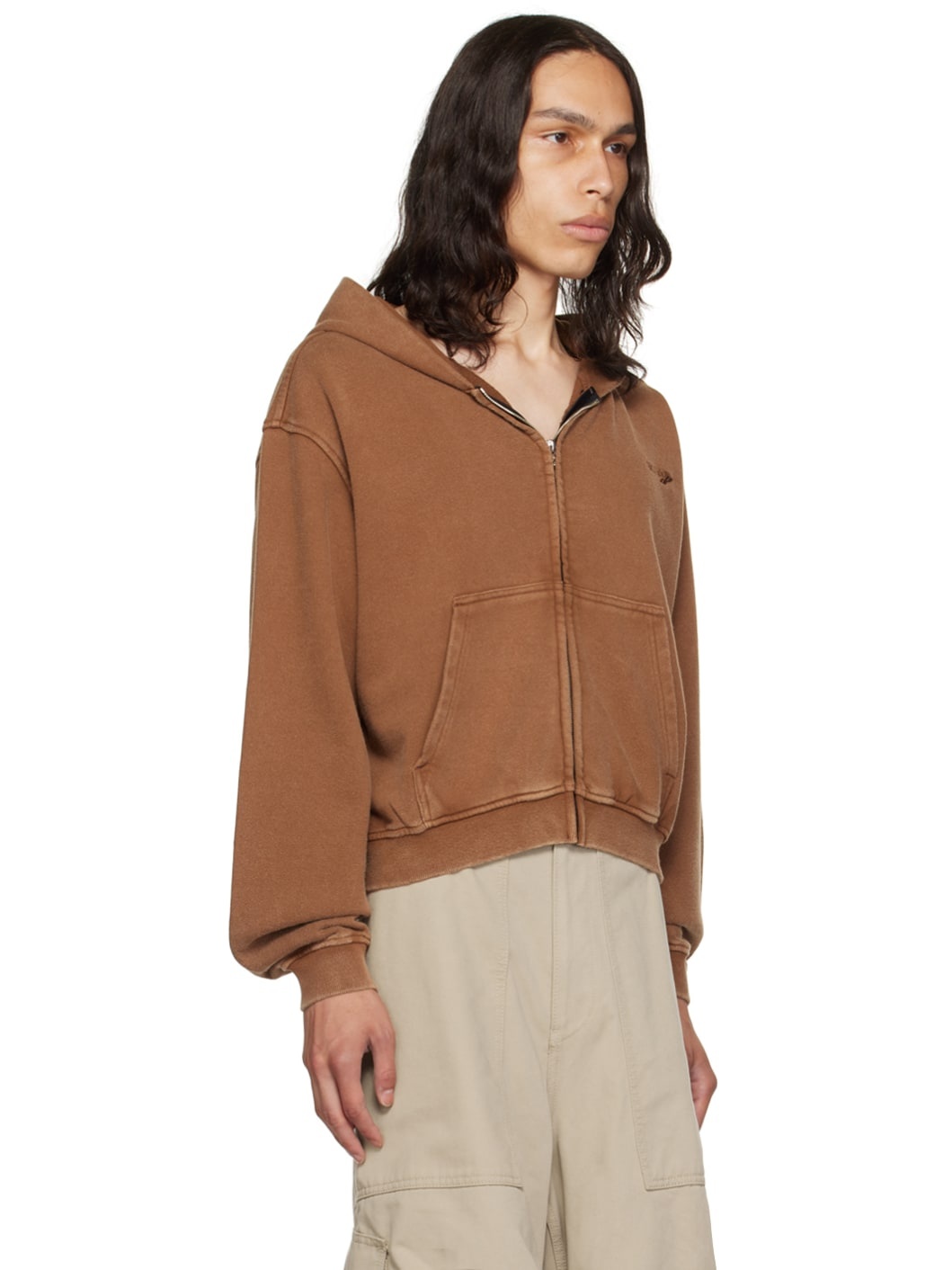 Brown Faded Hoodie - 2