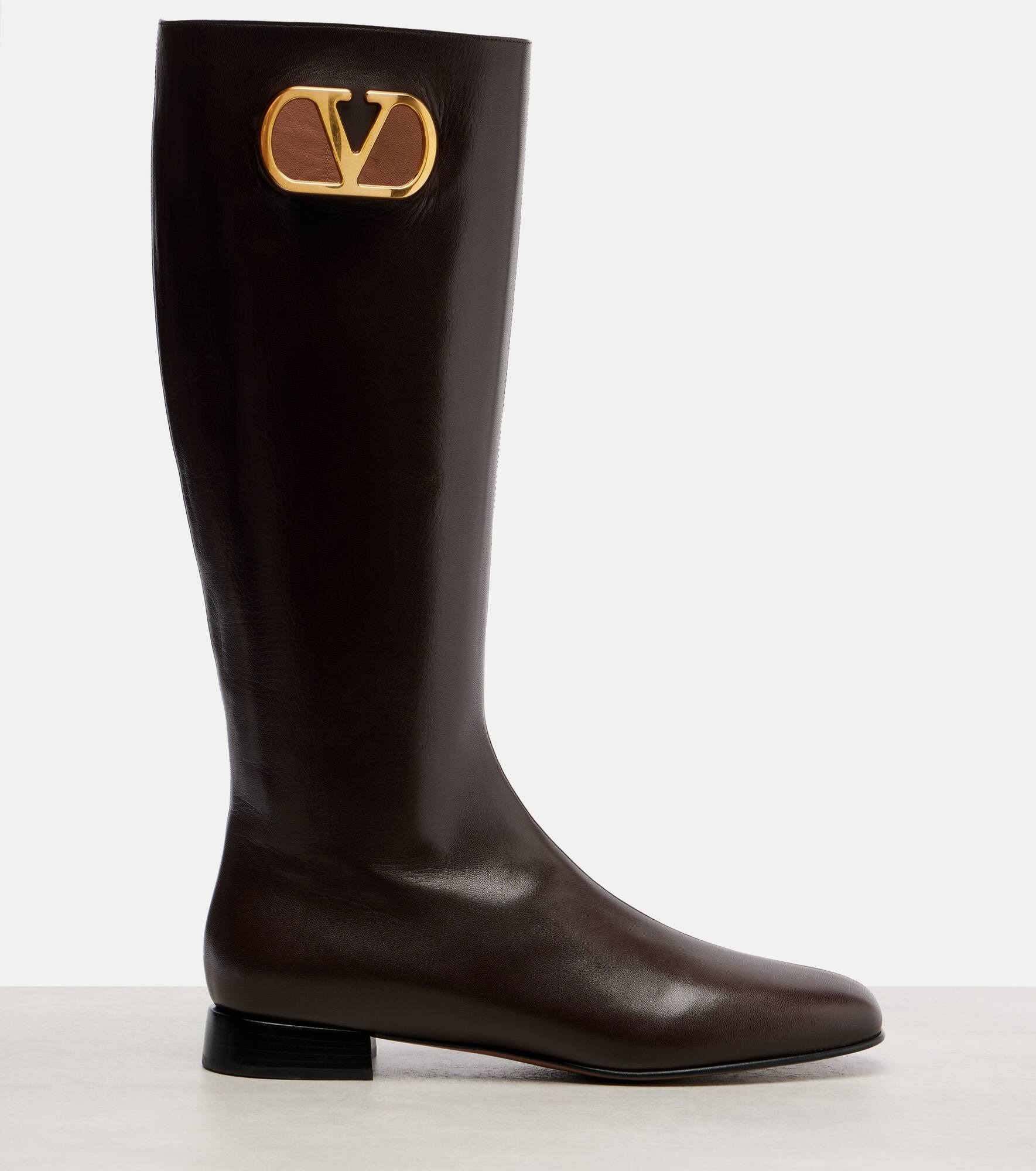 VLogo Signature leather boots - 4
