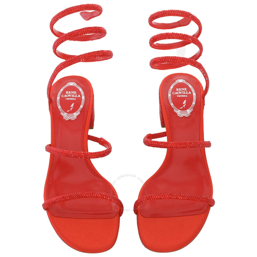 Rene Caovilla Cleo Crystal-Embellished Sandals - 3