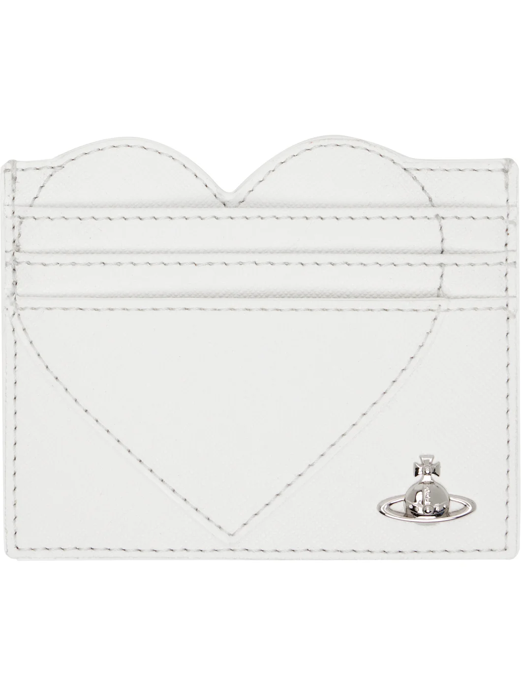 Off-White Heart Card Holder - 1