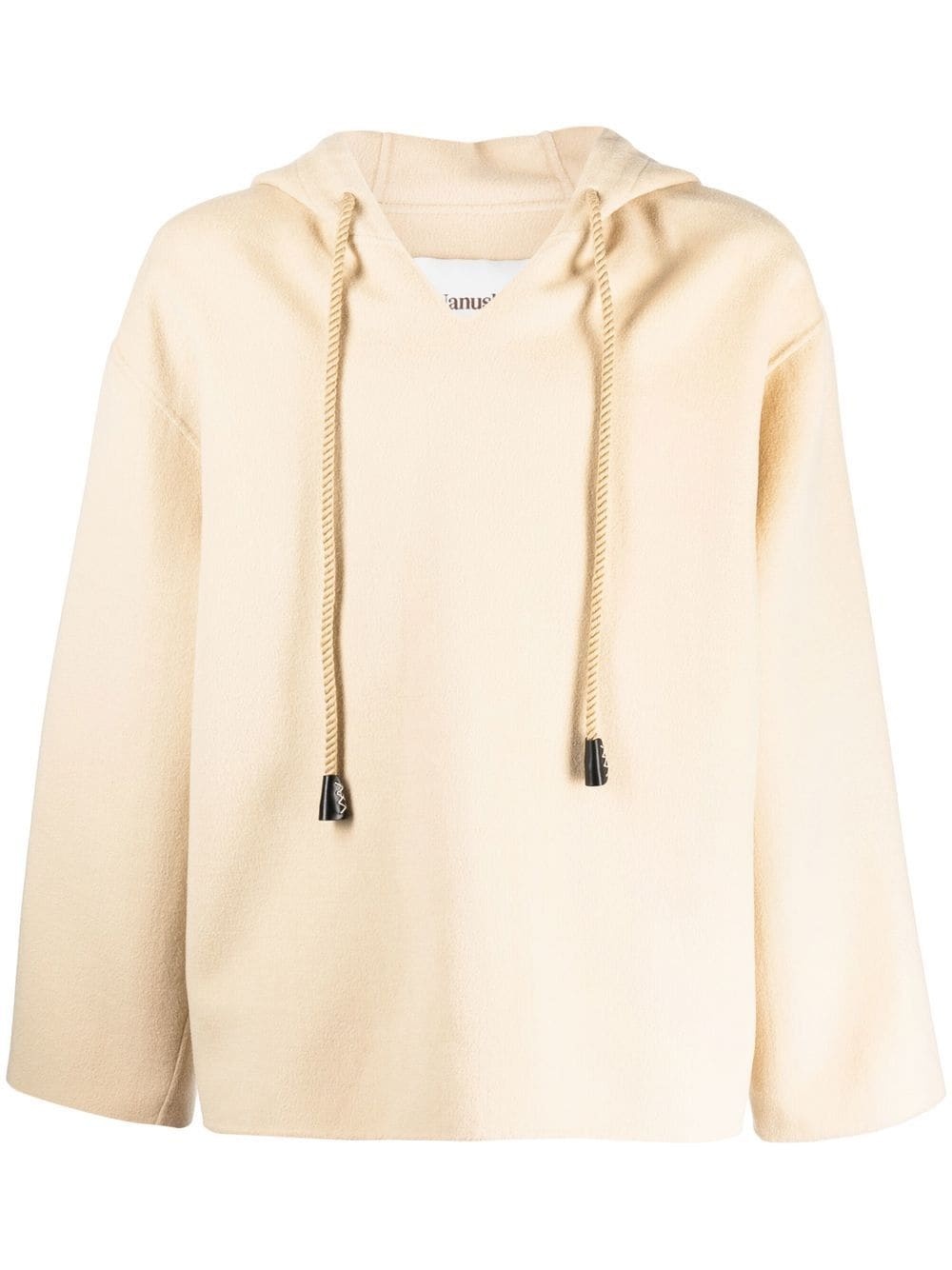 pilgrim collar wool smock hoodie - 1