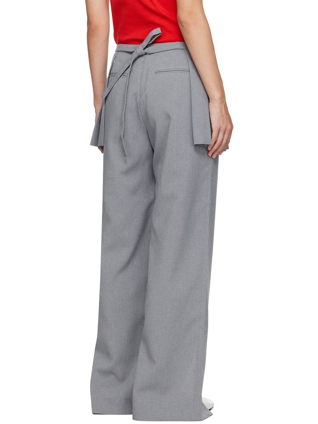 Gray Lichi Trousers - 3