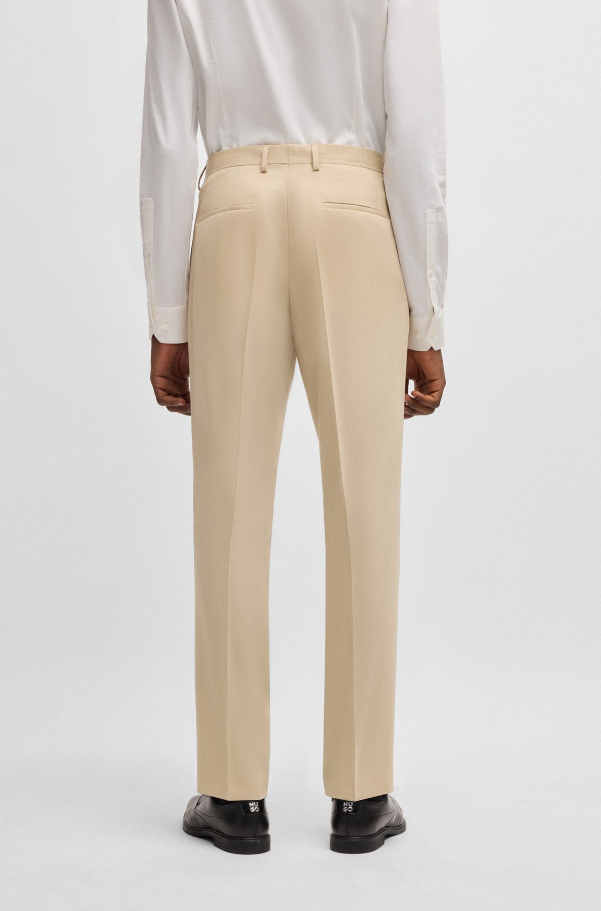THREE-PIECE SLIM-FIT SUIT IN MOHAIR-LOOK DOBBY - 7