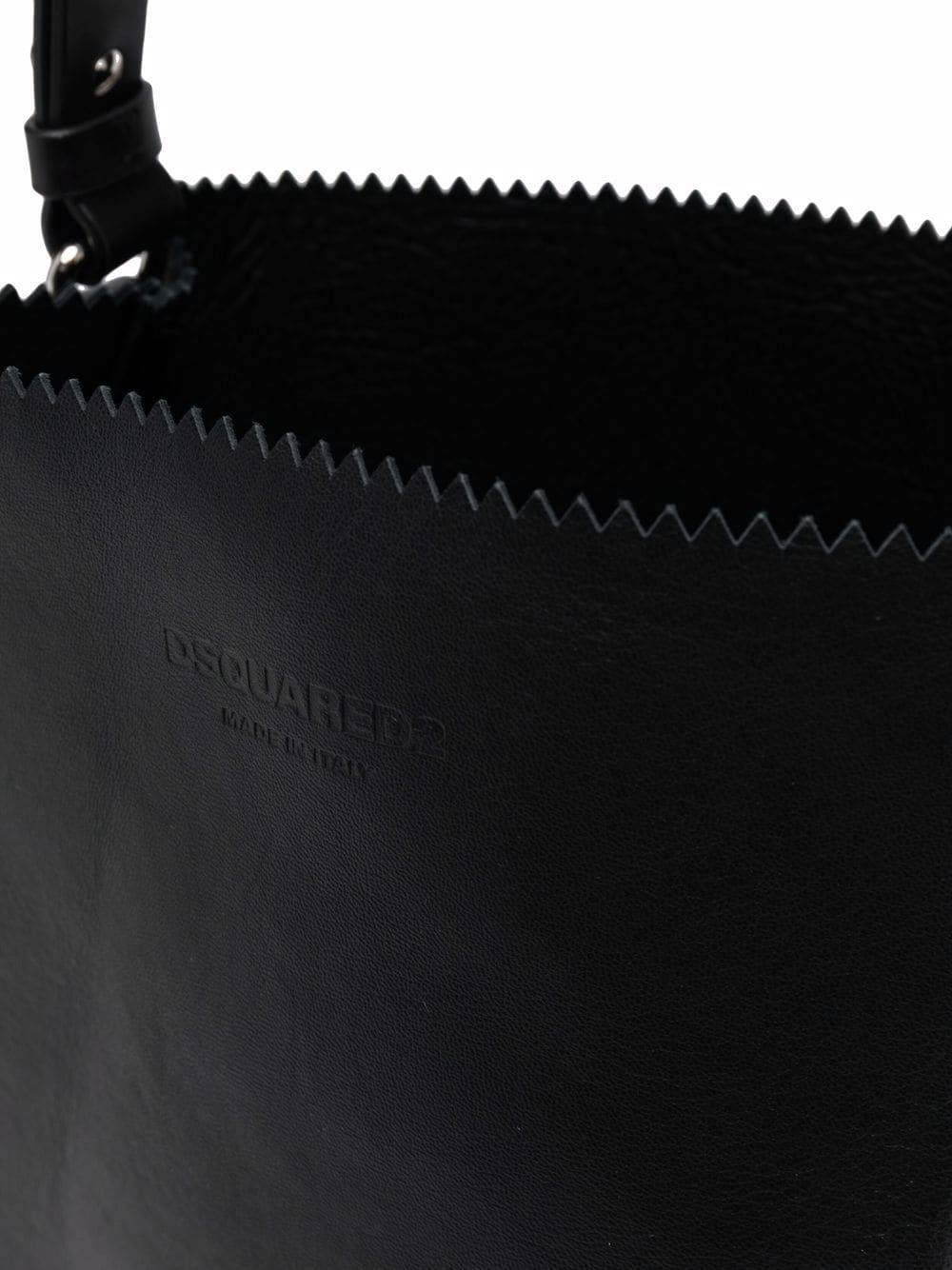 cut out-detail leather tote bag - 4