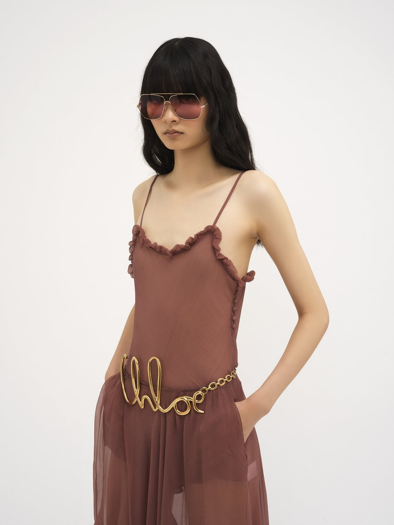 RUFFLED CAMISOLE TOP IN LINGERIE TULLE 4