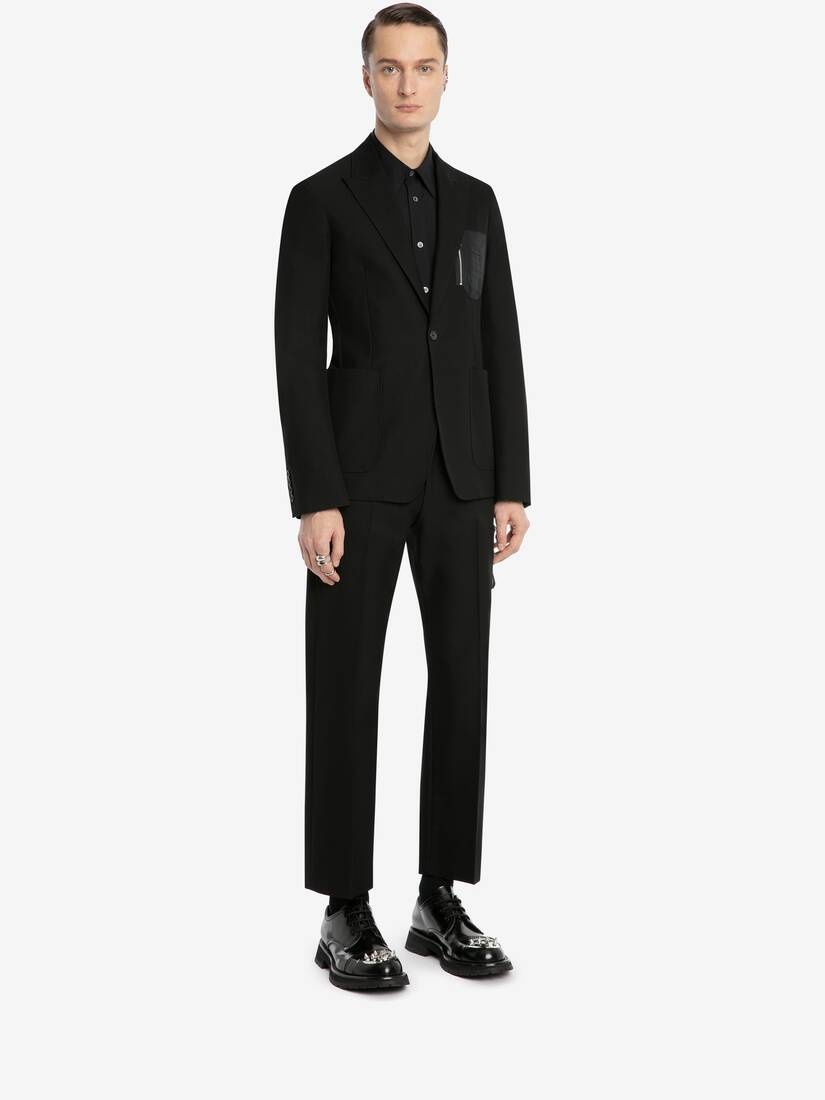 Ma-1 Pocket Tailored Jacket in Black - 3