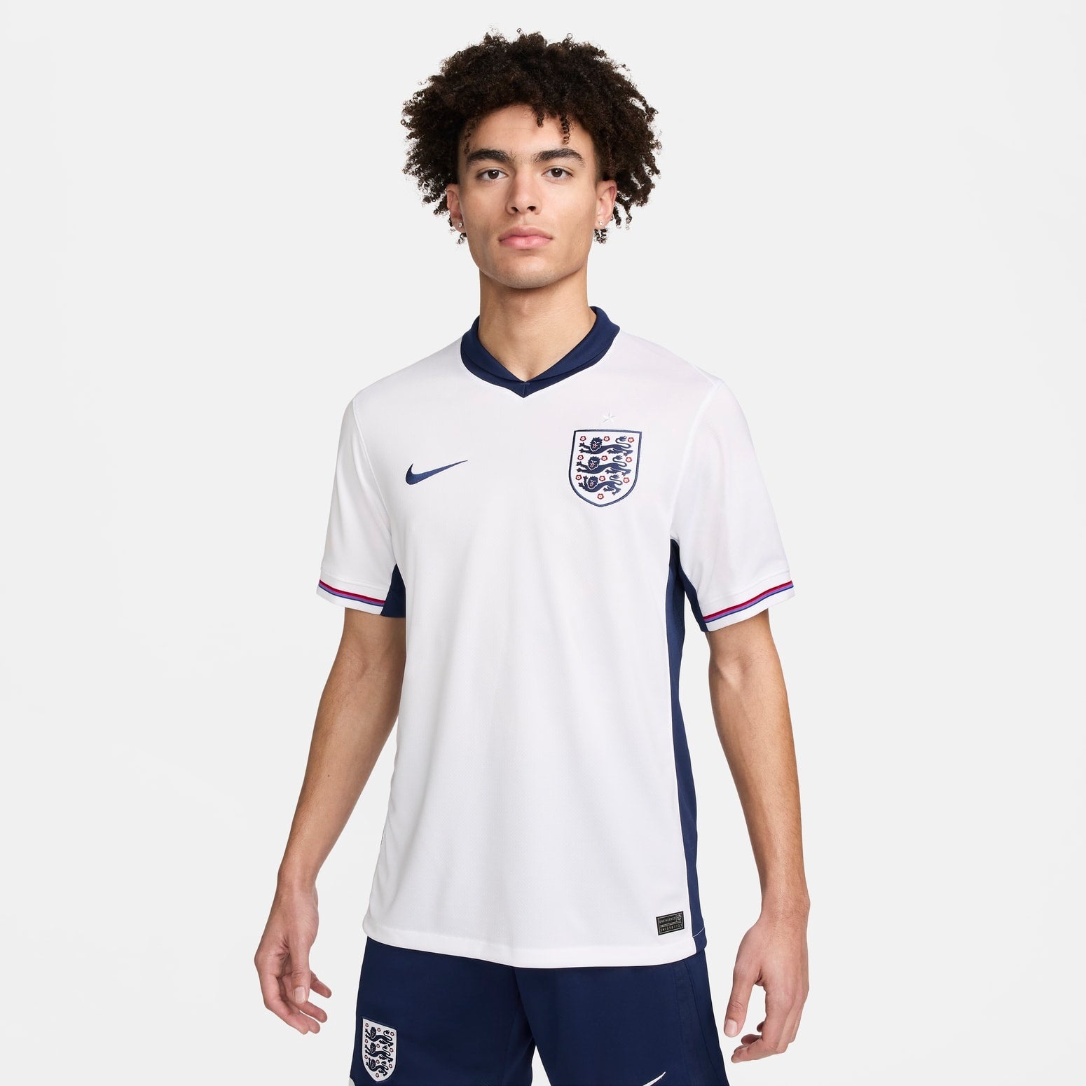 Nike England Men's Team 24/25 Stadium Home Soccer Jersey 'White' FJ4285-100 - 3
