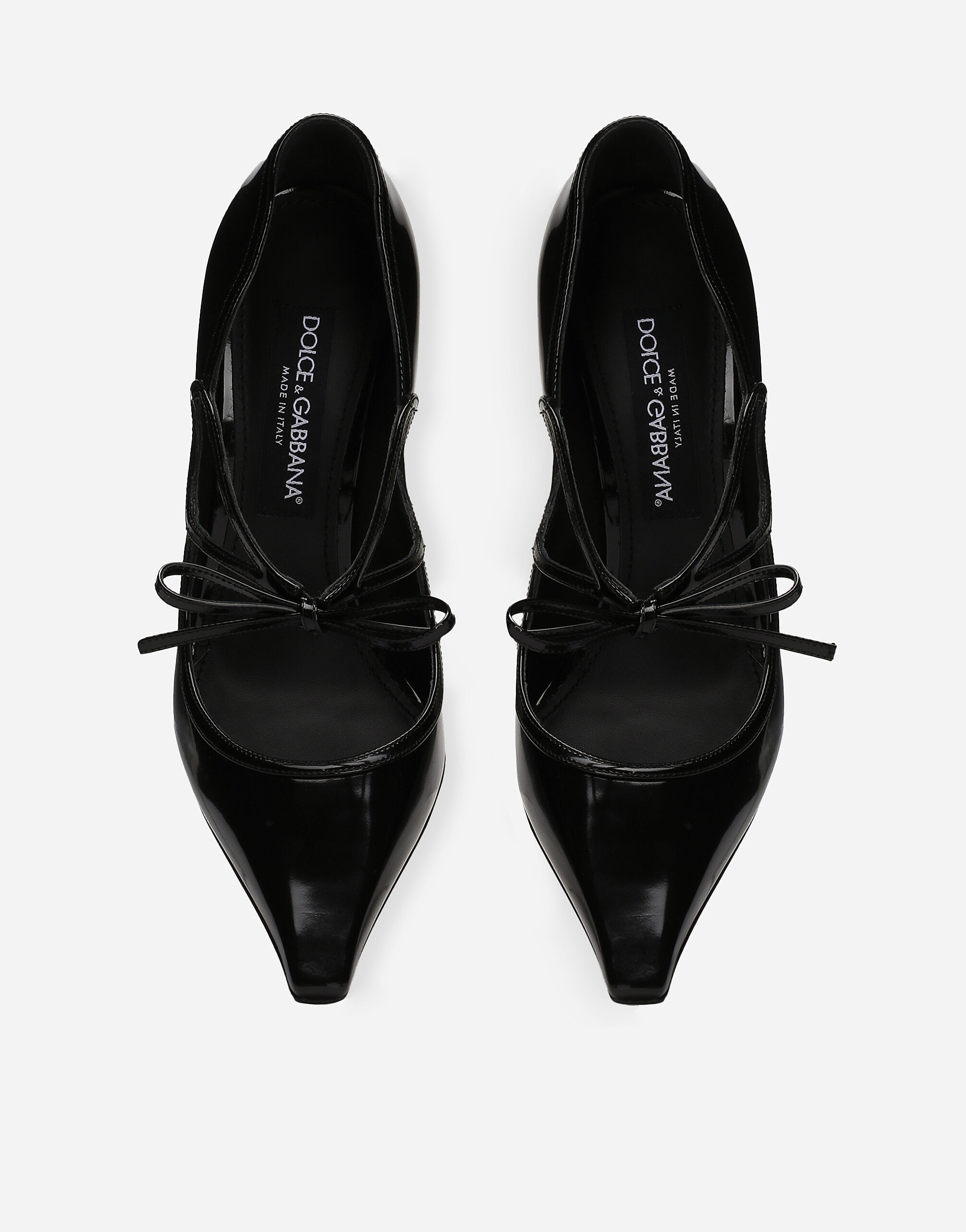 Polished calfskin pumps - 4