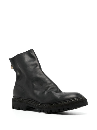 Guidi zip-fastened leather boots outlook